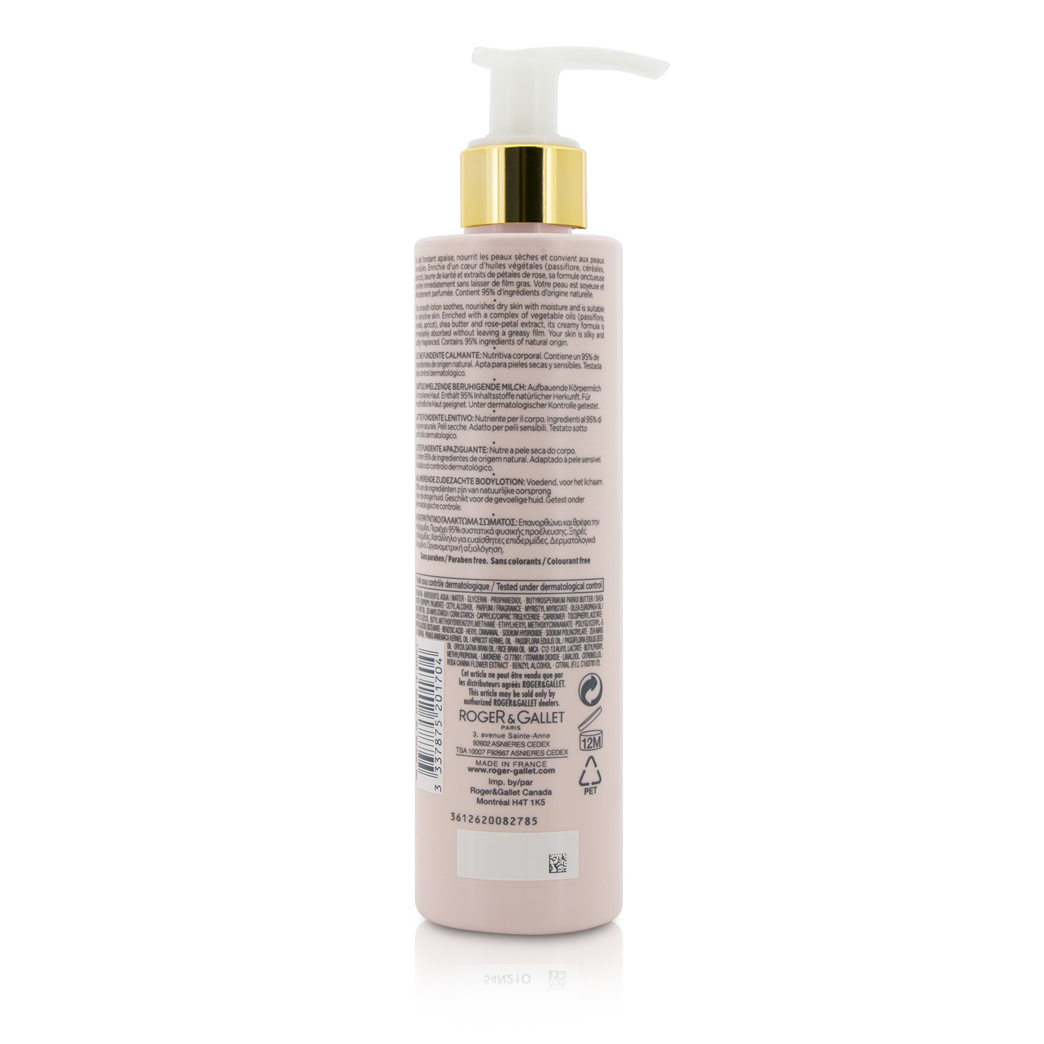 Roger & Gallet Perfumowany balsam do ciała Rose Melt-In Body Lotion (z pompką) 200ml/6.6oz