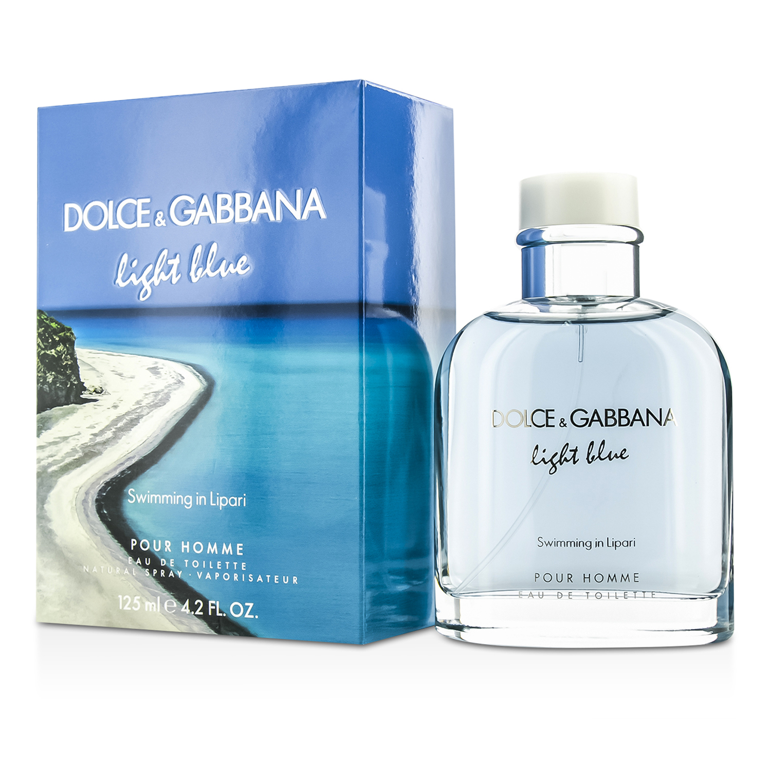 Dolce Gabbana Light Blue Swimming In Lipari Eau De Toilette Spray Limited Edition 125ml 4.2oz Strawberrynet CA