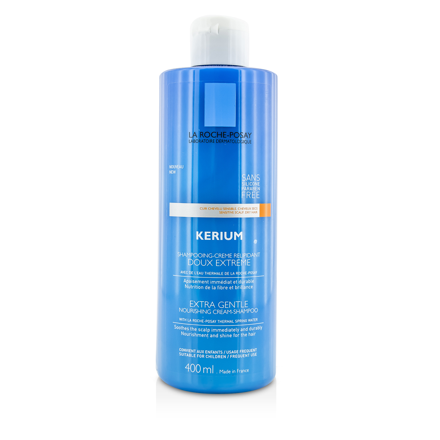 La Roche Posay شامبو كريمي مغذي لطيف جداً Kerum بماء الينابيع الحرارية La Roche-Posay 400ml/13.5oz