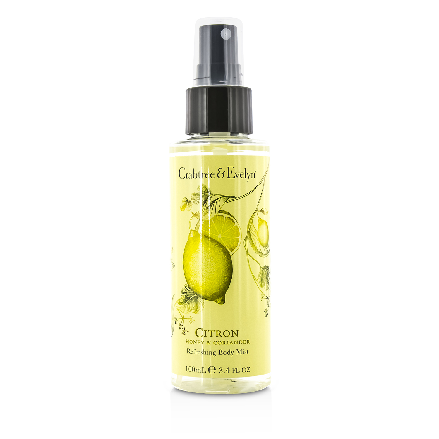 Crabtree & Evelyn Citron, Honey & Coriander Refreshing Body Mist 100ml/3.4oz