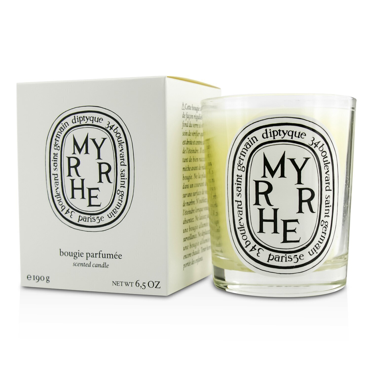 Diptyque เทียนหอม Scented Candle - Myrrhe (Myrrh) 190g/6.5oz