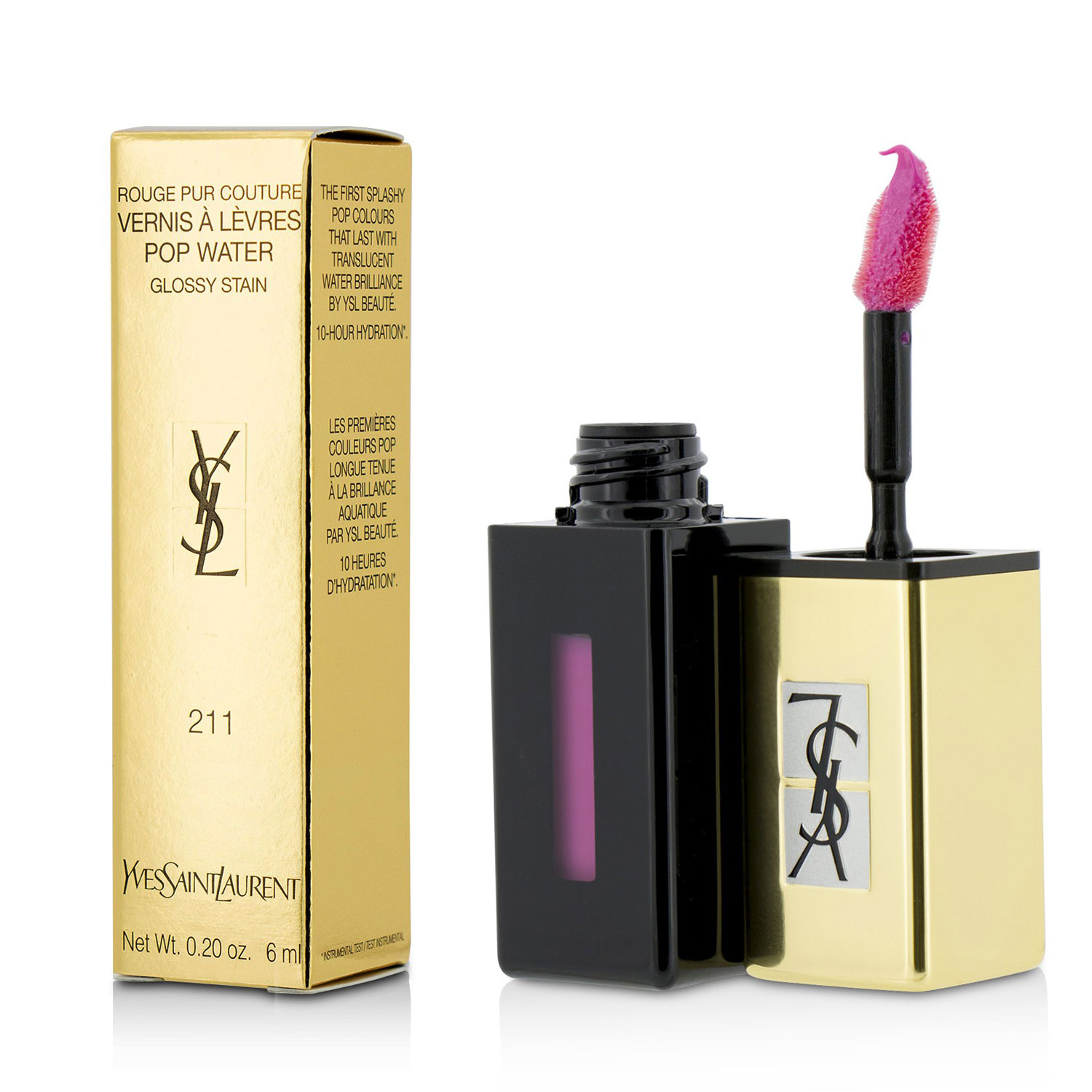 Yves Saint Laurent Rouge Pur Couture Vernis A Levres Pop Water Glossy Stain 6ml/0.2oz