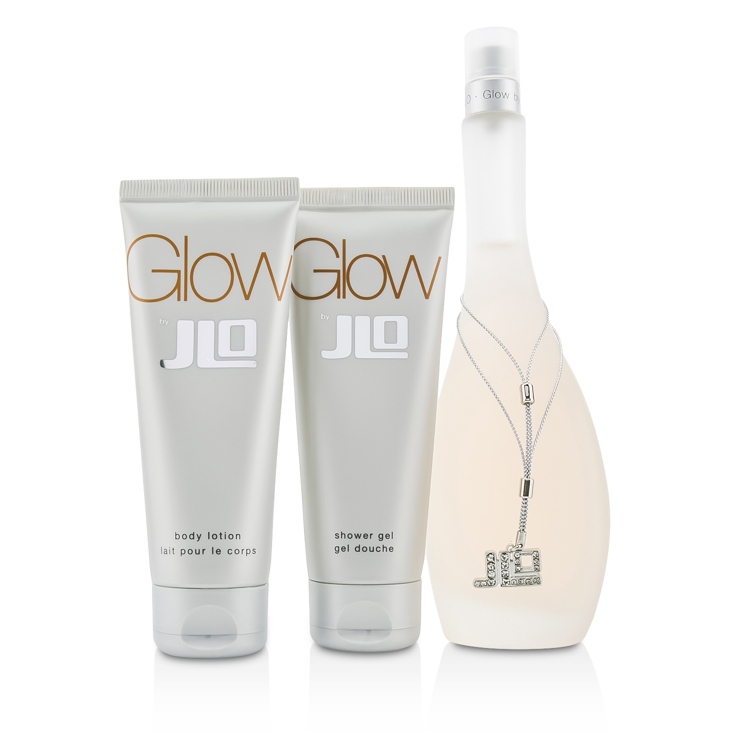 J. Lo Glow Комплект: Тоалетна Вода Спрей 100мл + Лосион за Тяло 75мл + Душ Гел 75мл 3pcs