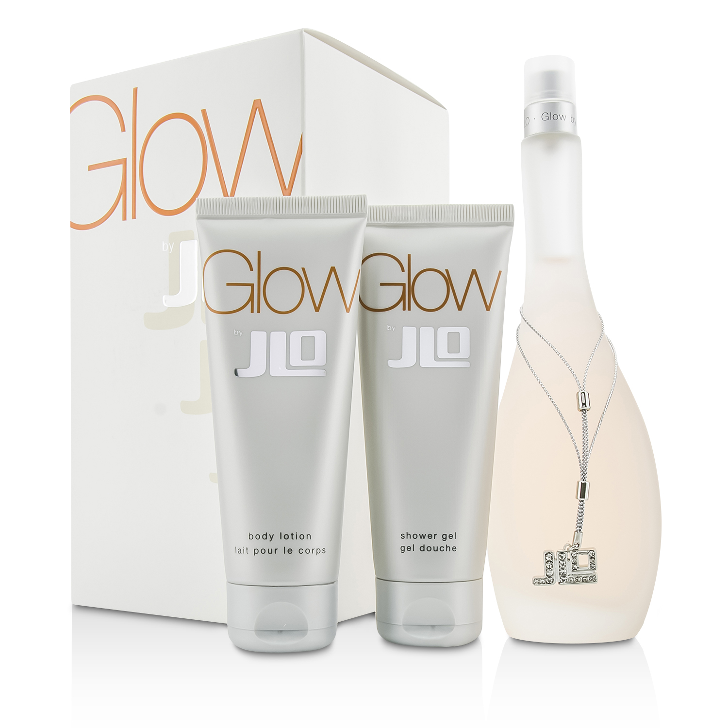 J. Lo Glow Комплект: Тоалетна Вода Спрей 100мл + Лосион за Тяло 75мл + Душ Гел 75мл 3pcs