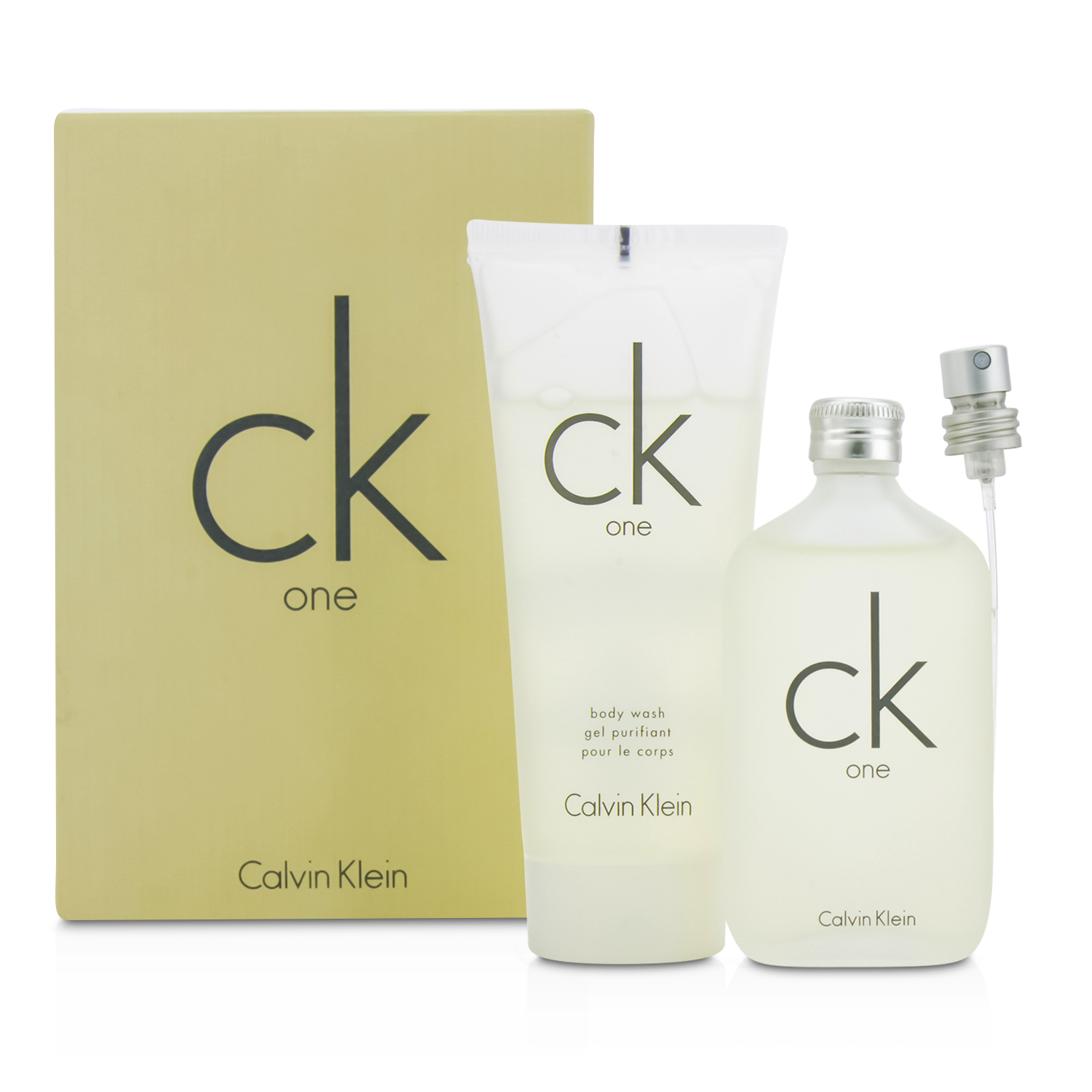 Calvin Klein CK One Coffret: Eau De Toilette Spray 50ml/1.7oz + Body Wash 100ml/3.4oz 2pcs