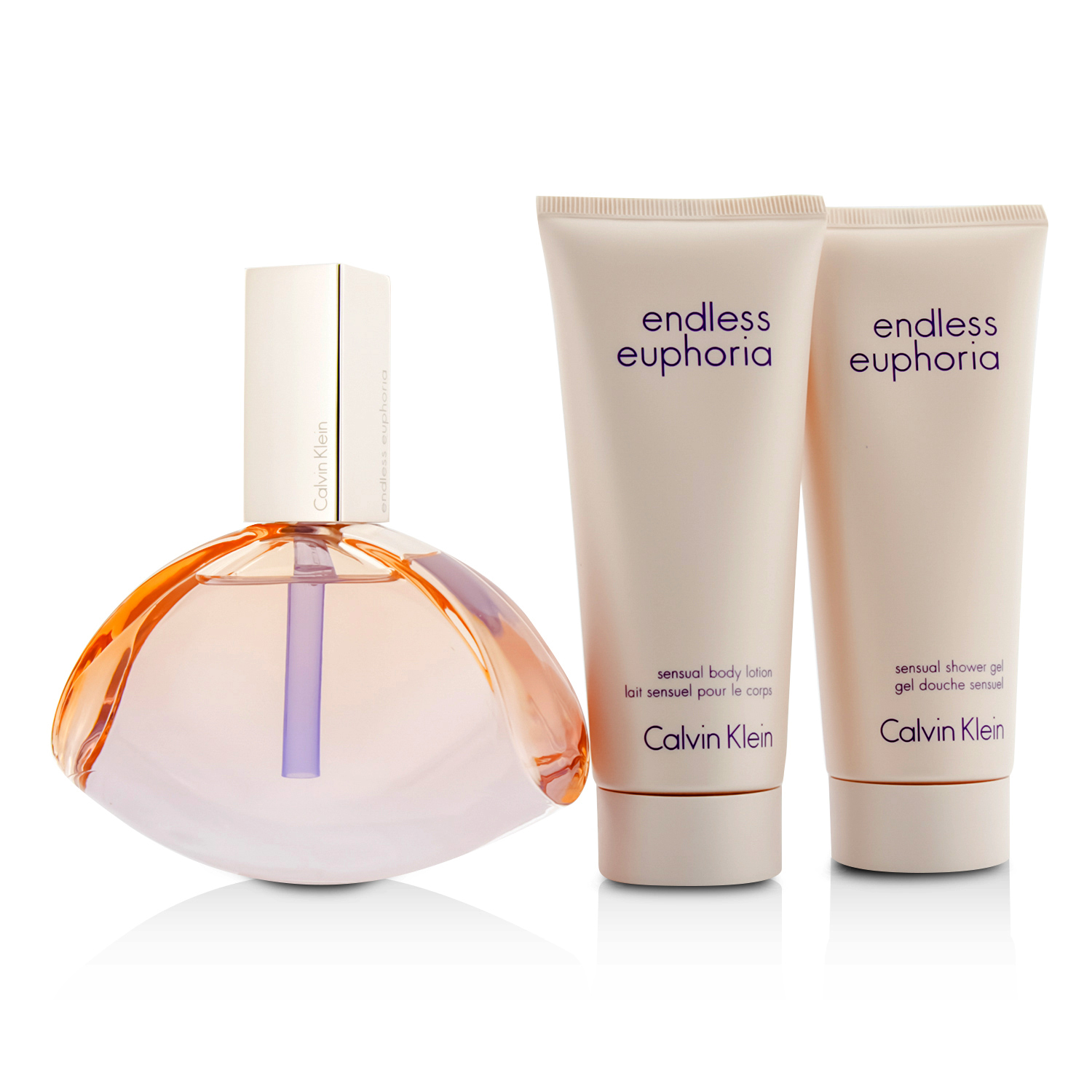 Calvin Klein Endless Euphoria Coffret: Eau De Parfum Spray 125ml/4oz + Body Lotion 100ml/3.4oz + Shower Gel 100ml/3.4oz 3pcs