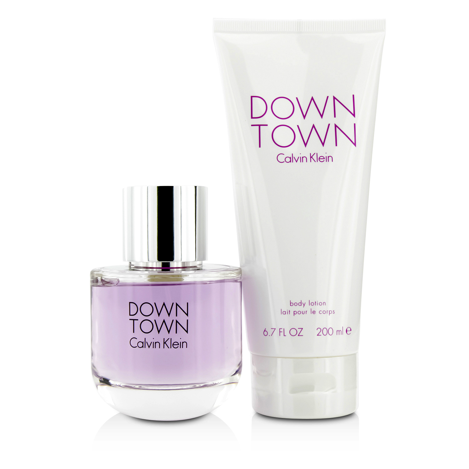 Calvin Klein Downtown Coffret: Eau De Parfum Spray 90ml/3oz + Body Lotion 200ml/6.7oz (Pink Box) 2pcs