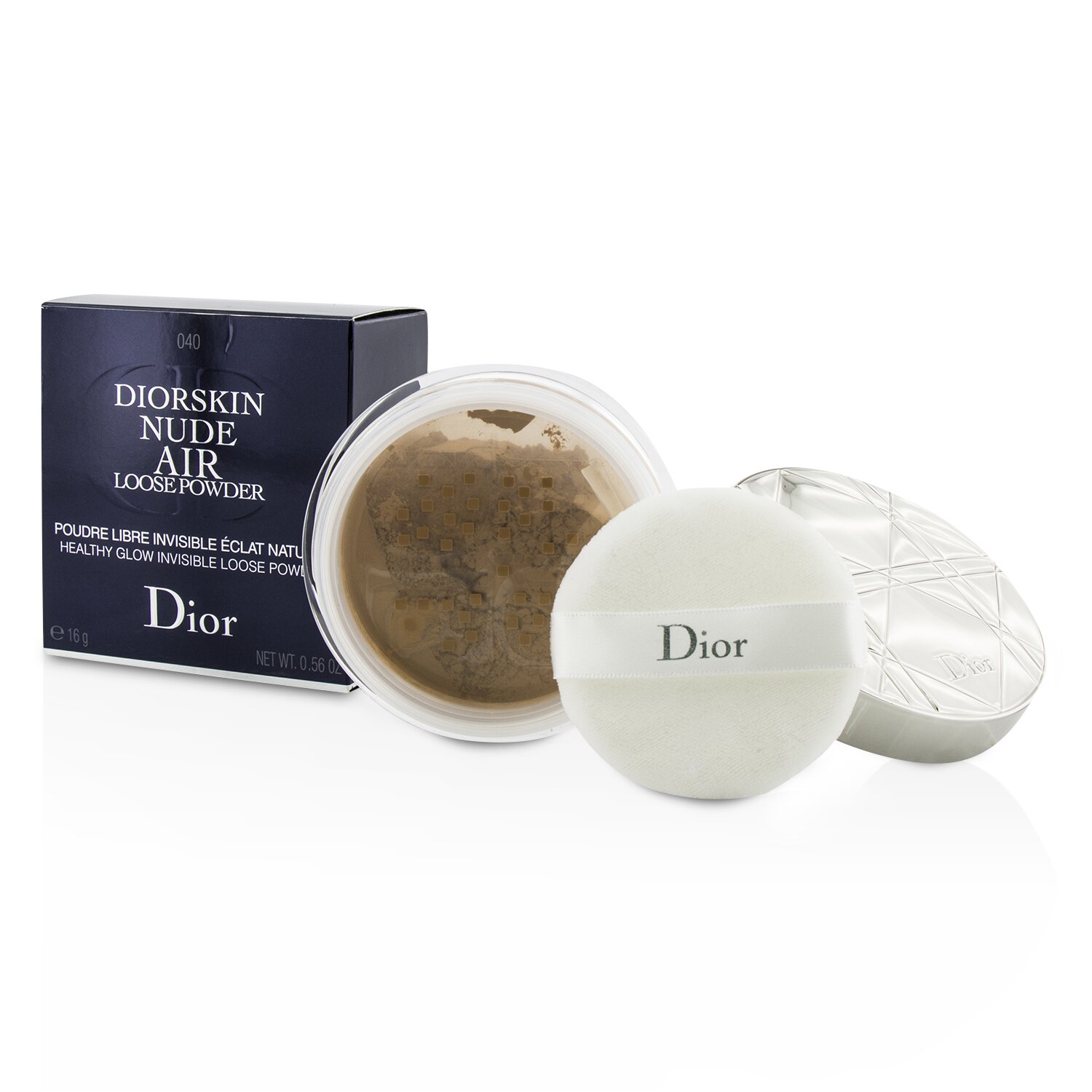 Christian Dior Neviditelný sypký pudr pro nahé líčení Diorskin Nude Air Healthy Glow Invisible Loose Powder 16g/0.56oz