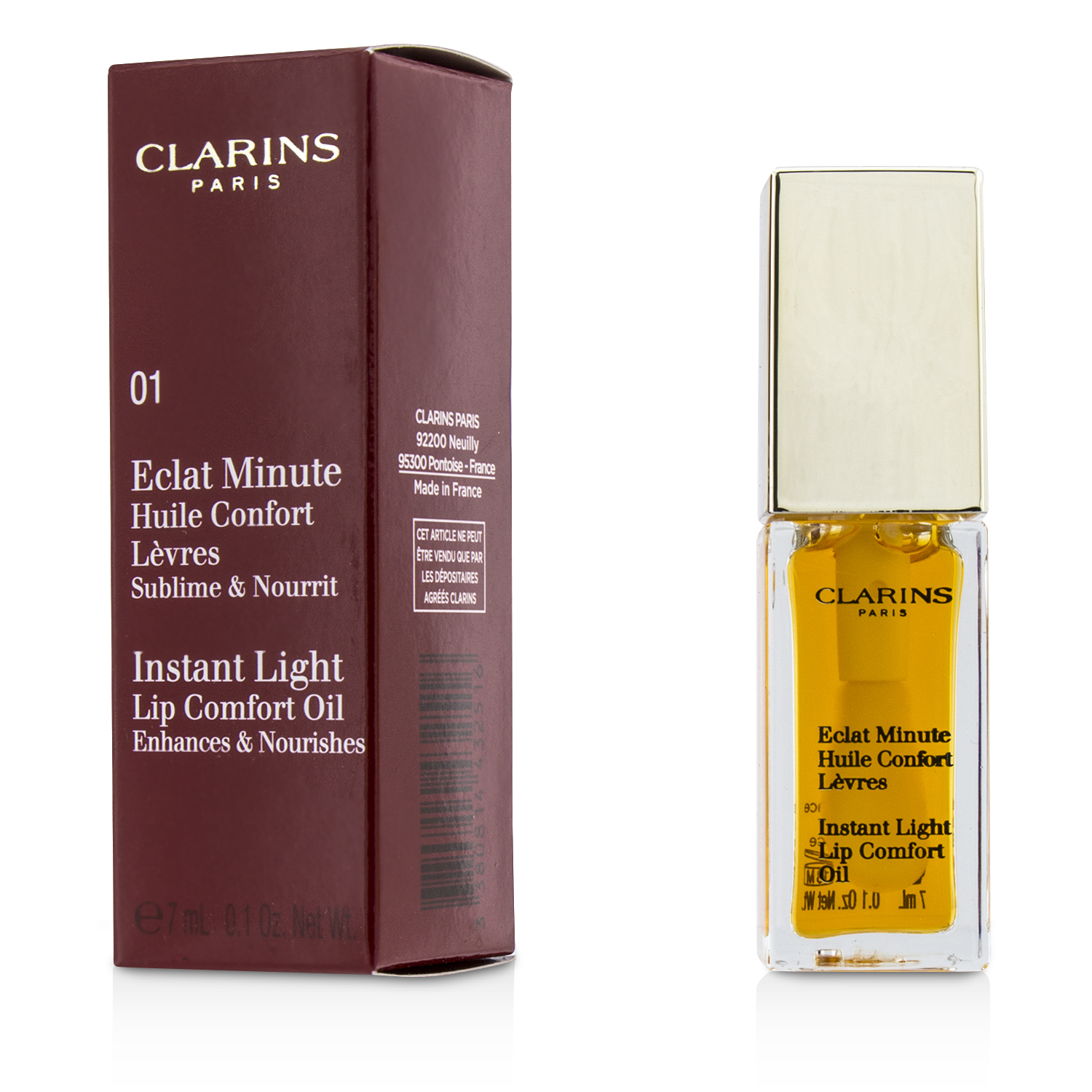 Clarins زيت مريح فوري للشفاه 7ml/0.1oz