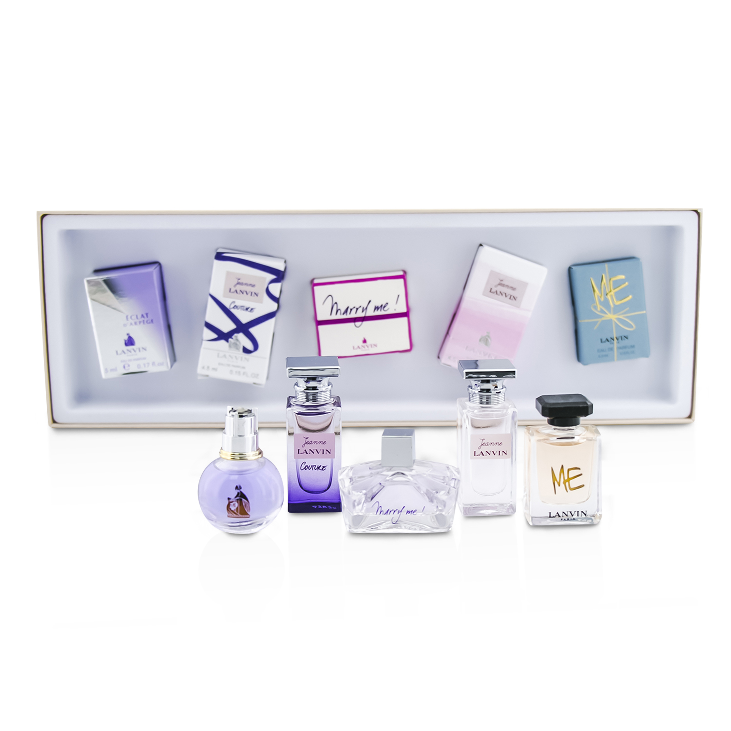 랑방 Lanvin Miniature Coffret: Eclat D'Arpage + Jeanne Lavin Couture + Marry Me + Jeanne Lanvin + Me 5pcs