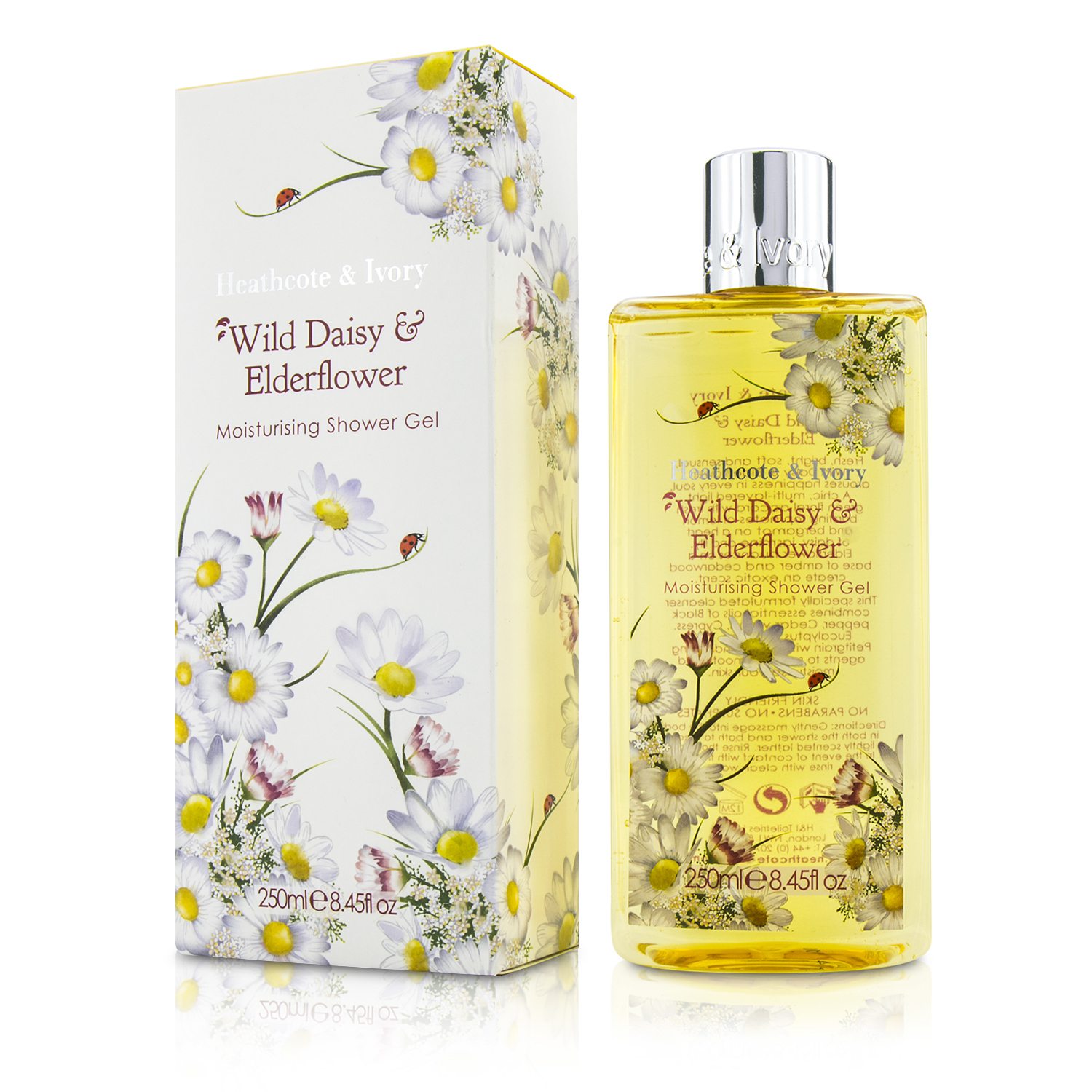 Heathcote & Ivory Wild Daisy & Elderflower Moisturising Shower Gel 250ml/8.45oz