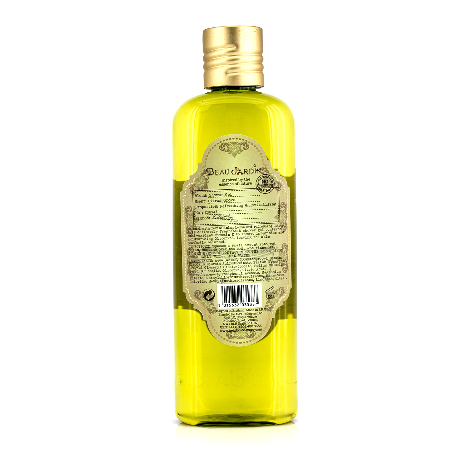 象牙女皇 Heathcote & Ivory Heathcote & Ivory 柑桔园沐浴啫喱 250ml/8.45oz