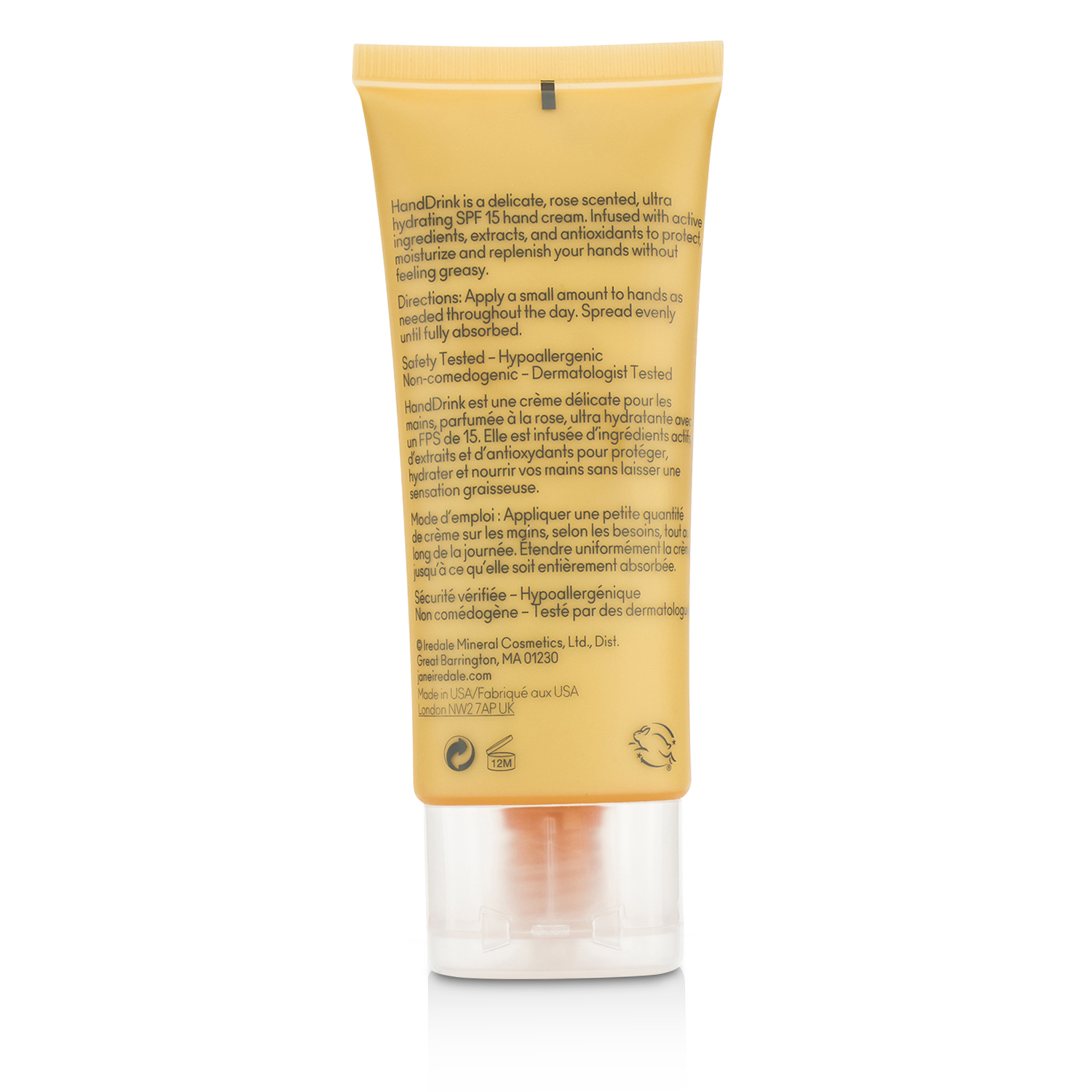 Jane Iredale كريم اليدين HandDrink SPF15 60ml/2.03oz