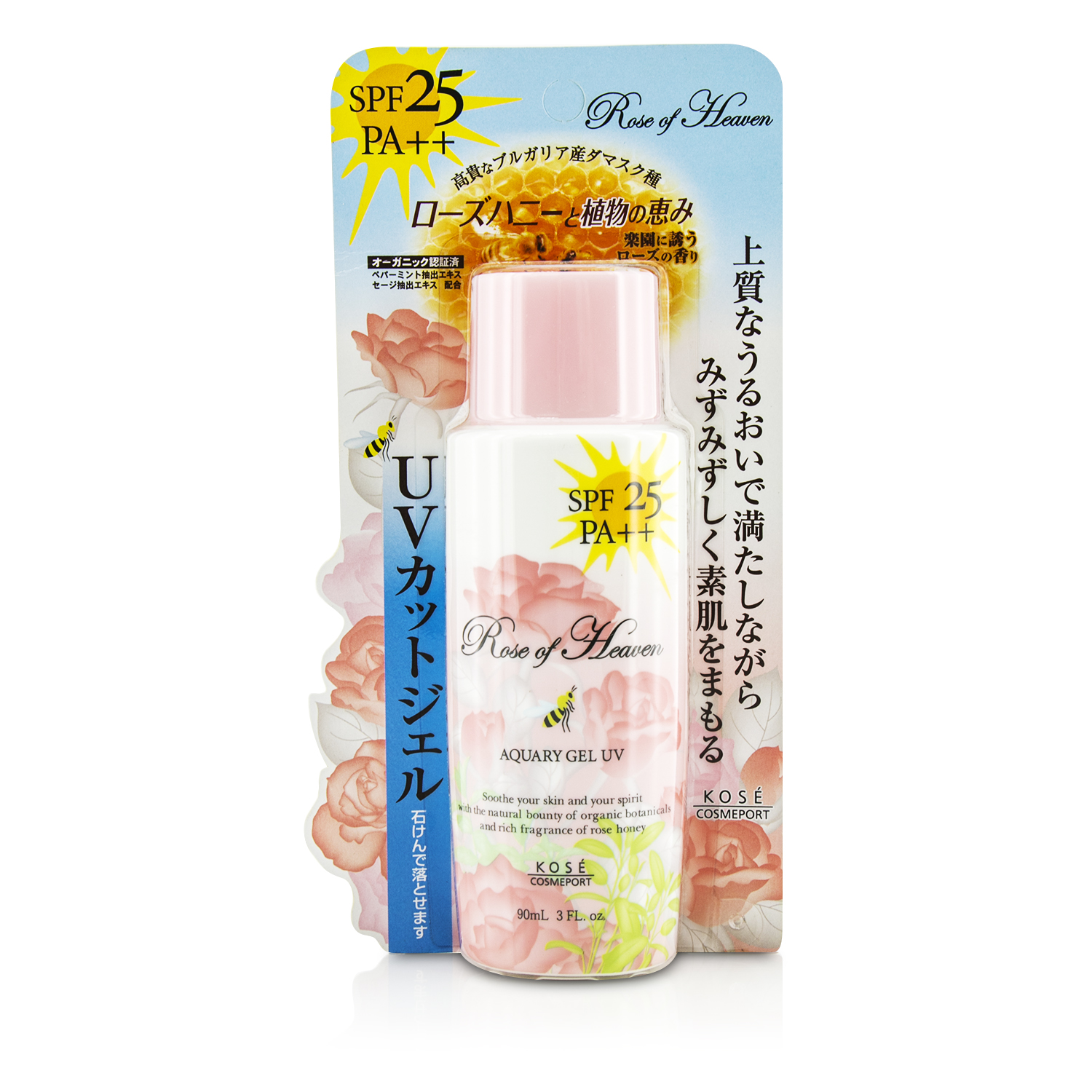 Kose เจล Rose Of Heaven Aquary Gel UV SPF25 PA++ 90ml/3oz