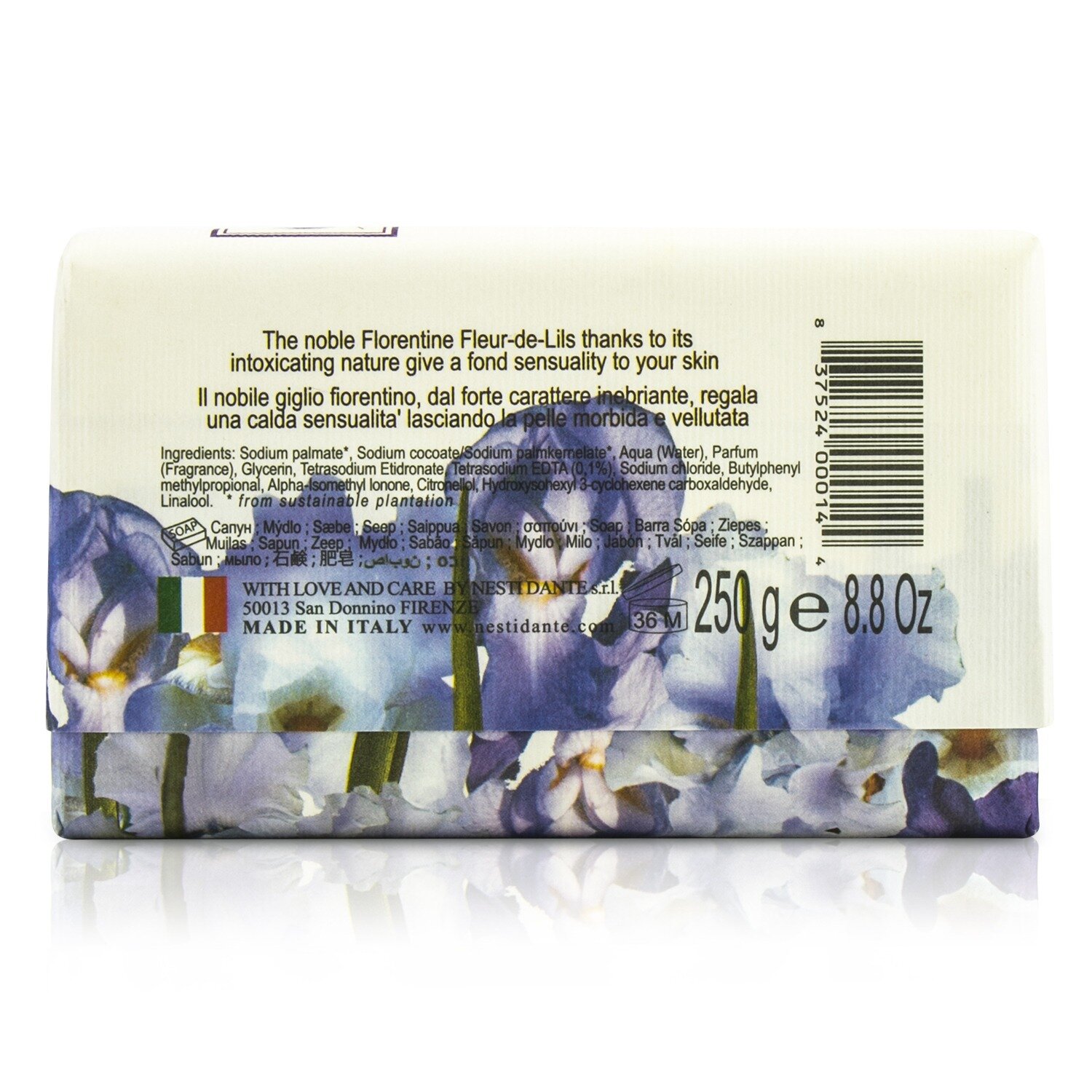 Nesti Dante Dei Colli Fiorentini Triple Milled Vegetal Soap - Iris 250g/8.8oz