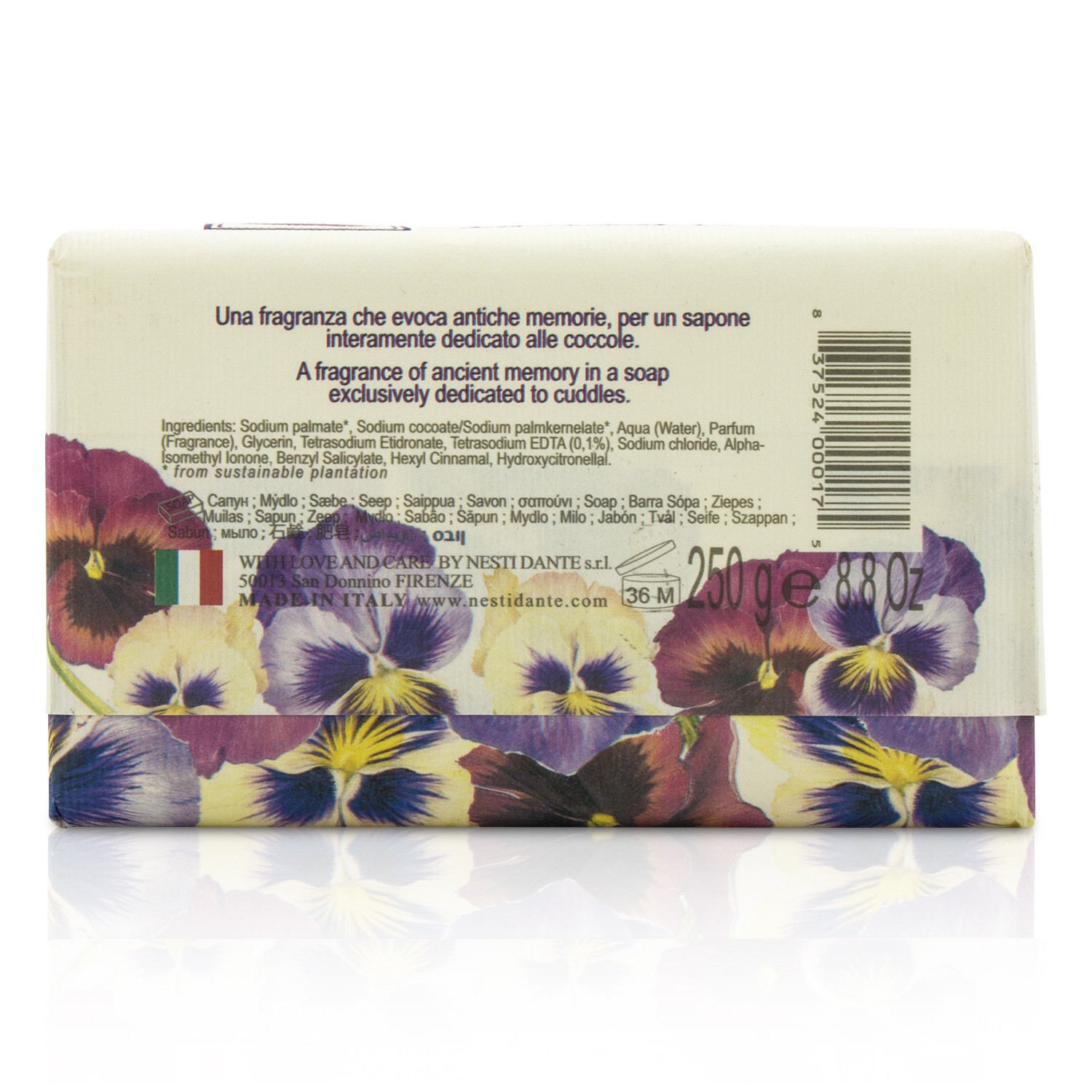 Nesti Dante Dei Colli Fiorentini Triple Milled Vegetal Soap - Sweet Violet 250g/8.8oz