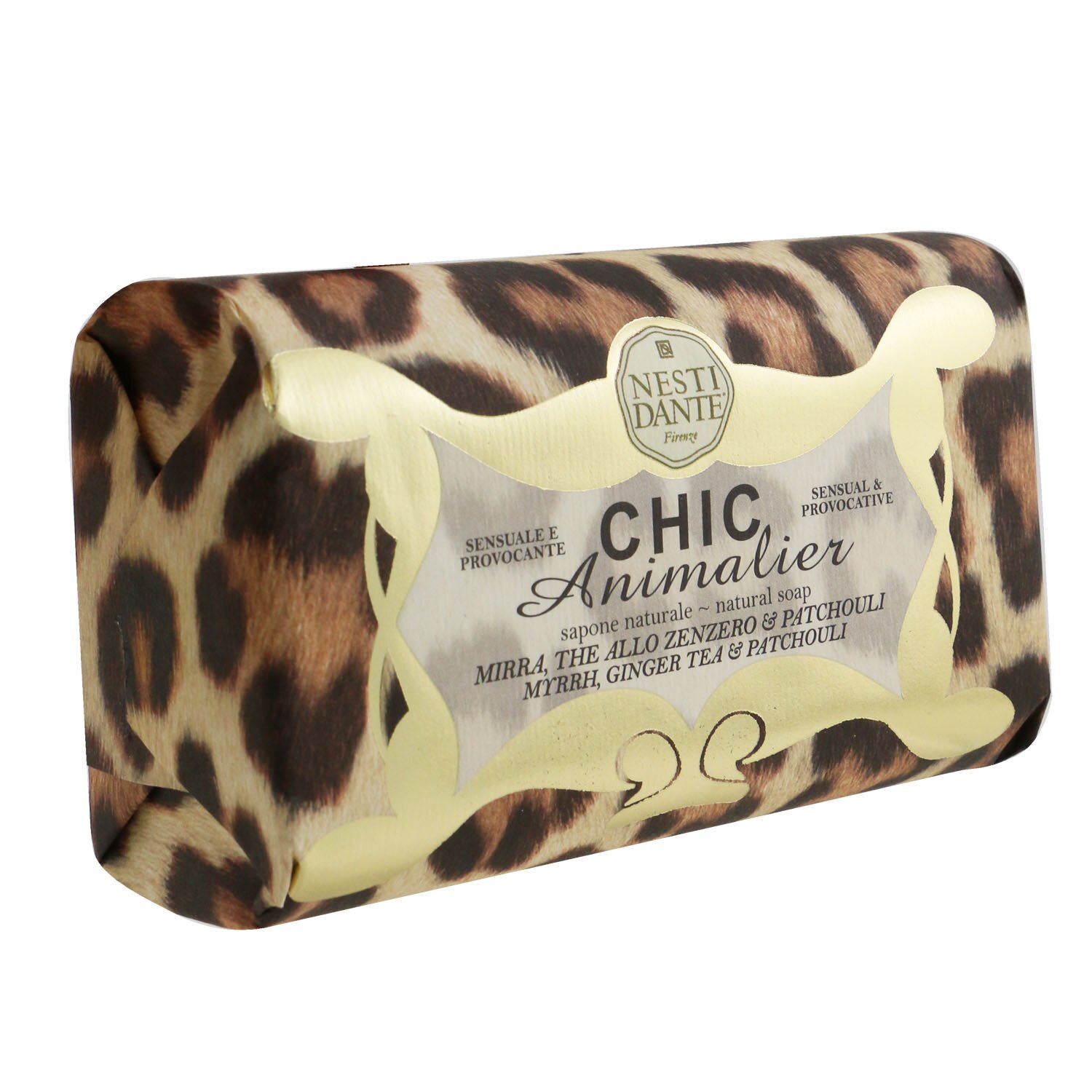 Nesti Dante Chic Animalier Φυσικό Σαπούνι - Myrrh, Ginger Tea & Patchouli 250g/8.8oz