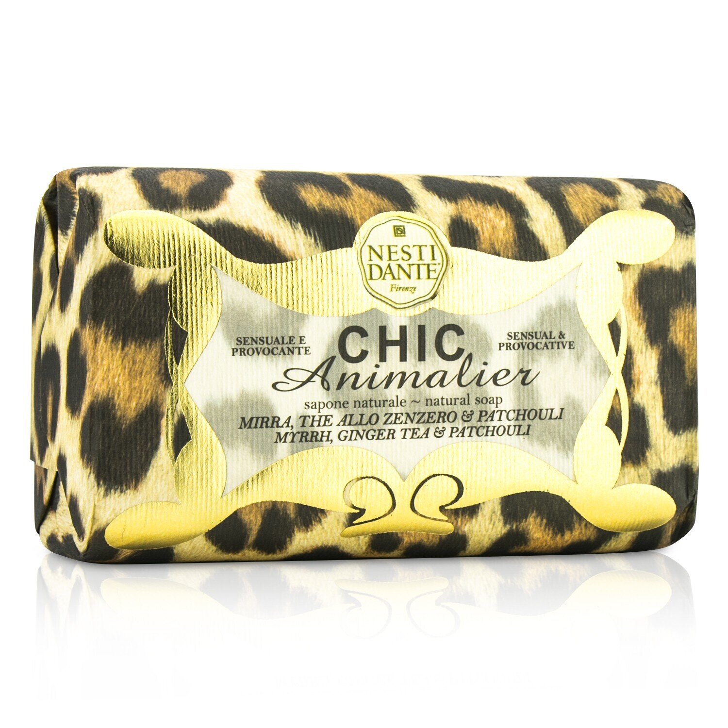 Nesti Dante Chic Animalier Φυσικό Σαπούνι - Myrrh, Ginger Tea & Patchouli 250g/8.8oz