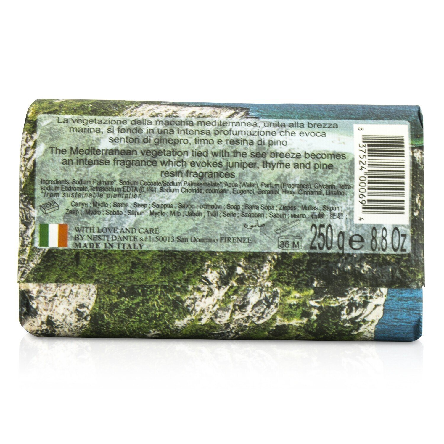 Nesti Dante Emozioni In Toscana Natural Soap - Välimeren kosketus 250g/8.8oz