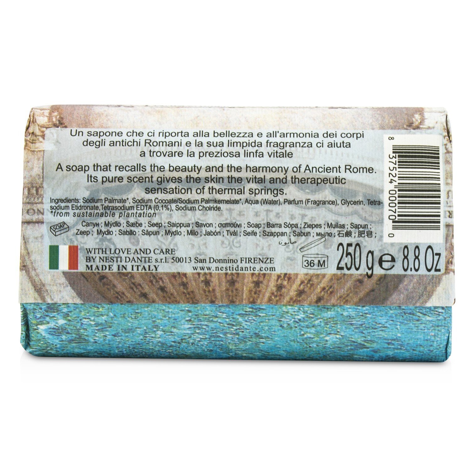 Nesti Dante Emozioni In Toscana Natural Soap - Thermal Water 250g/8.8oz