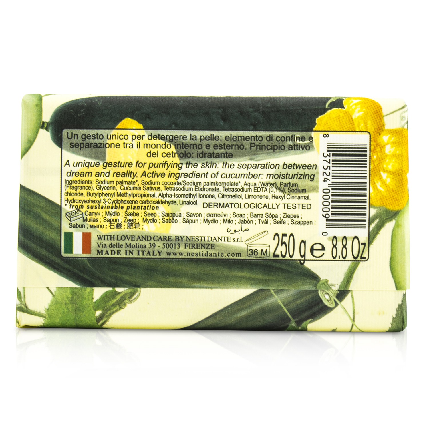 Nesti Dante Horto Botanico Cucumber Soap 250g/8.8oz