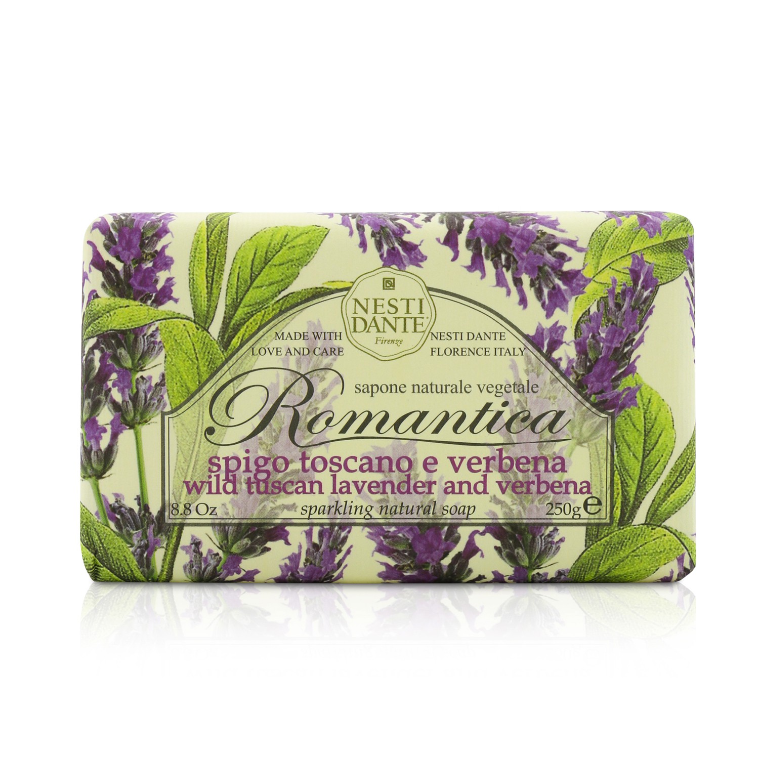 Nesti Dante Přírodní mýdlo s romantickou vůní Romantica Sparkling Natural Soap - divoká toskánská levandule a verbena 250g/8.8oz