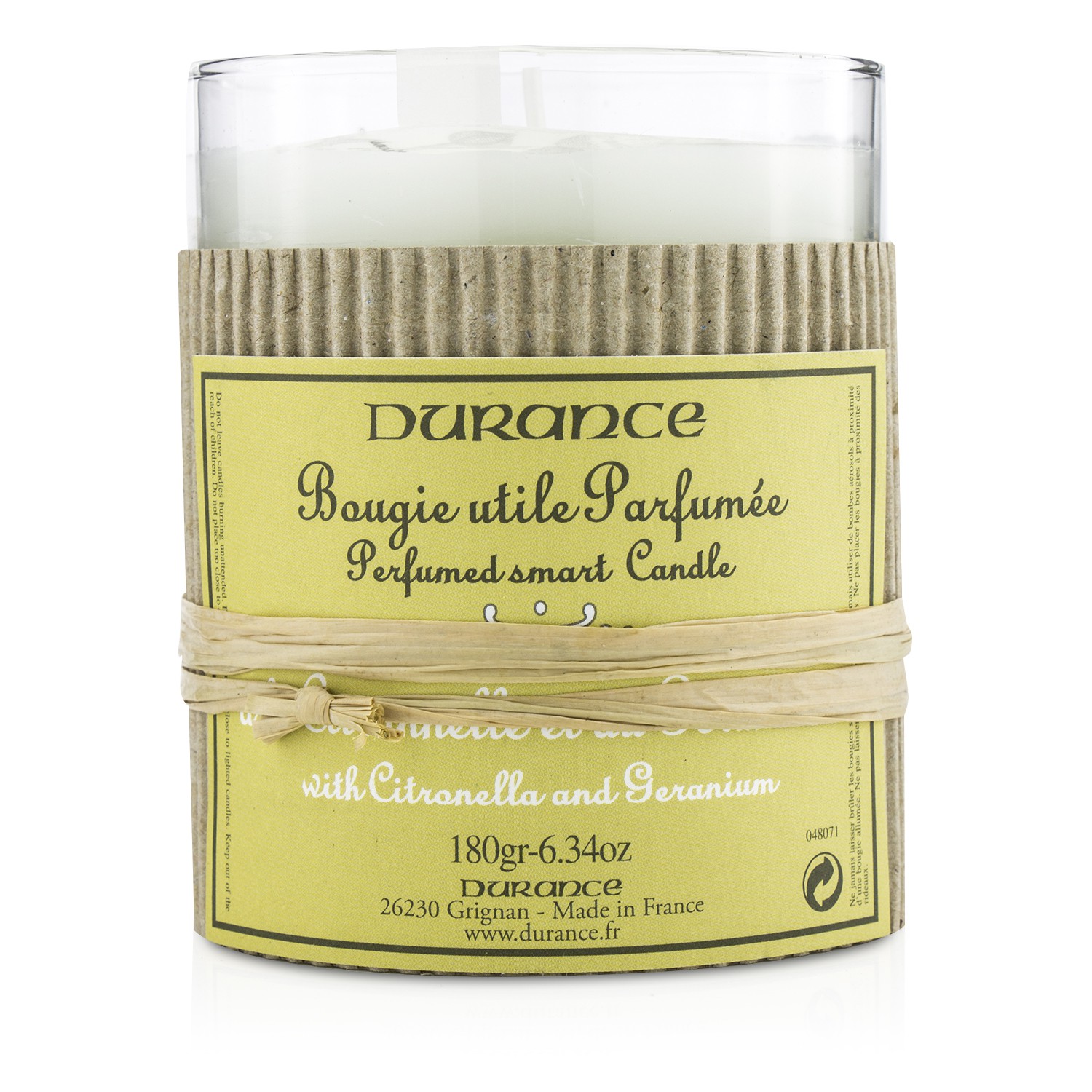 Durance Perfumed Smart Candle - Citronella and Geranium 180g/6.34oz