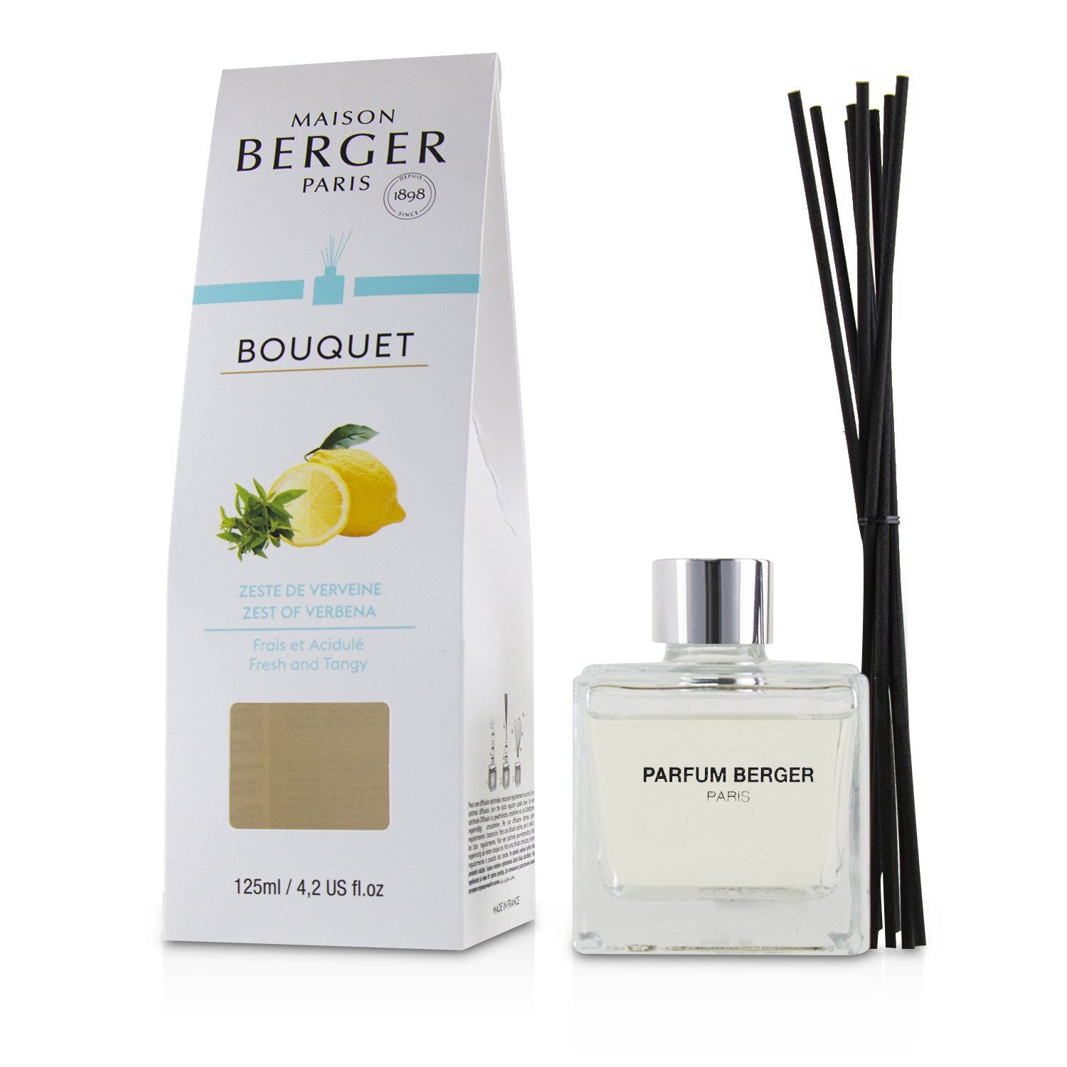 Lampe Berger (Maison Berger Paris) ไม้กระจายน้ำหอม Cube Scented Bouquet - Zest Of Verbena 125ml/4.2oz