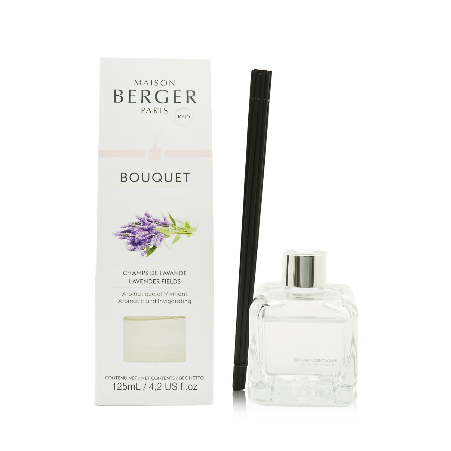 Lampe Berger (Maison Berger Paris) Cube Scented Bouquet - Lavender Fields 125ml/4.2oz