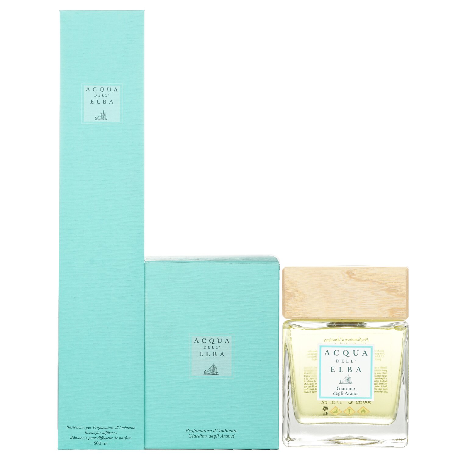 Acqua Dell'Elba Home Fragrance Diffuser - Pengharum Ruangan - Giardino Degli Aranci 500ml/17oz