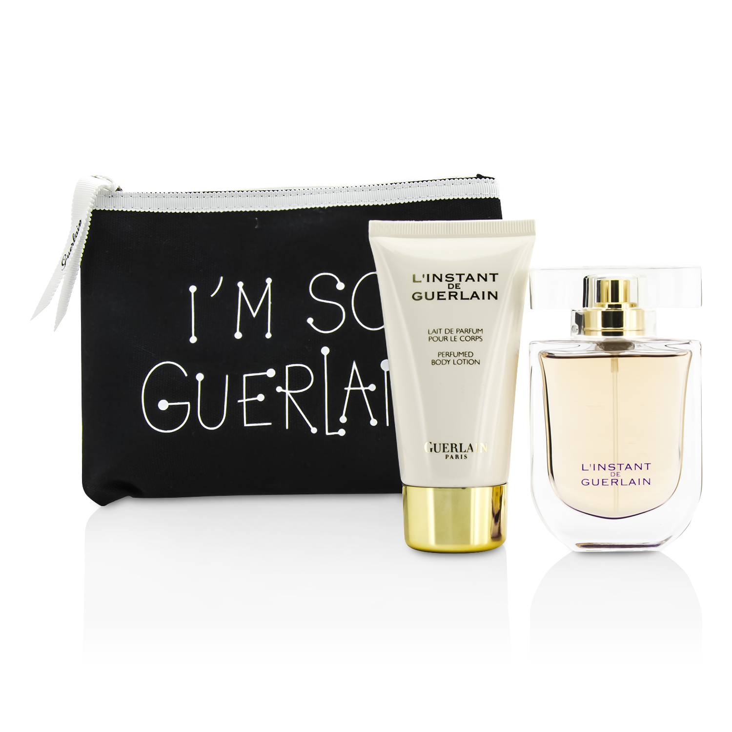 Guerlain L'Instant De Guerlain Travel Coffret: Eau De Parfum Phun 50ml/1.7oz + Sữa Dưỡng Thể 75ml/2.5oz + Túi 3pcs