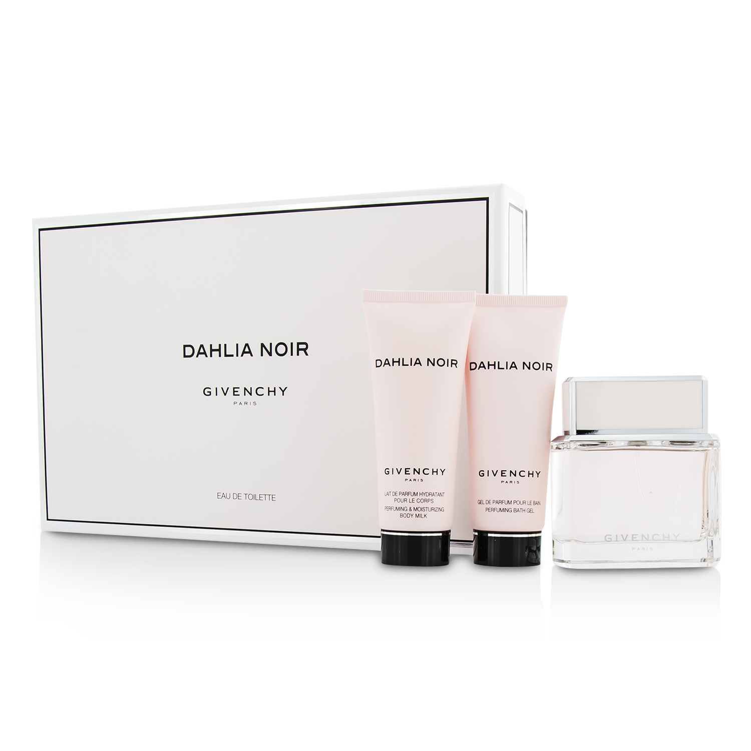 Givenchy Dahlia Noir Coffret: Eau De Toilette Spray 75ml/2.5oz + Body Milk 75ml/2.5oz + Bath Gel 75ml/2.5oz 3pcs