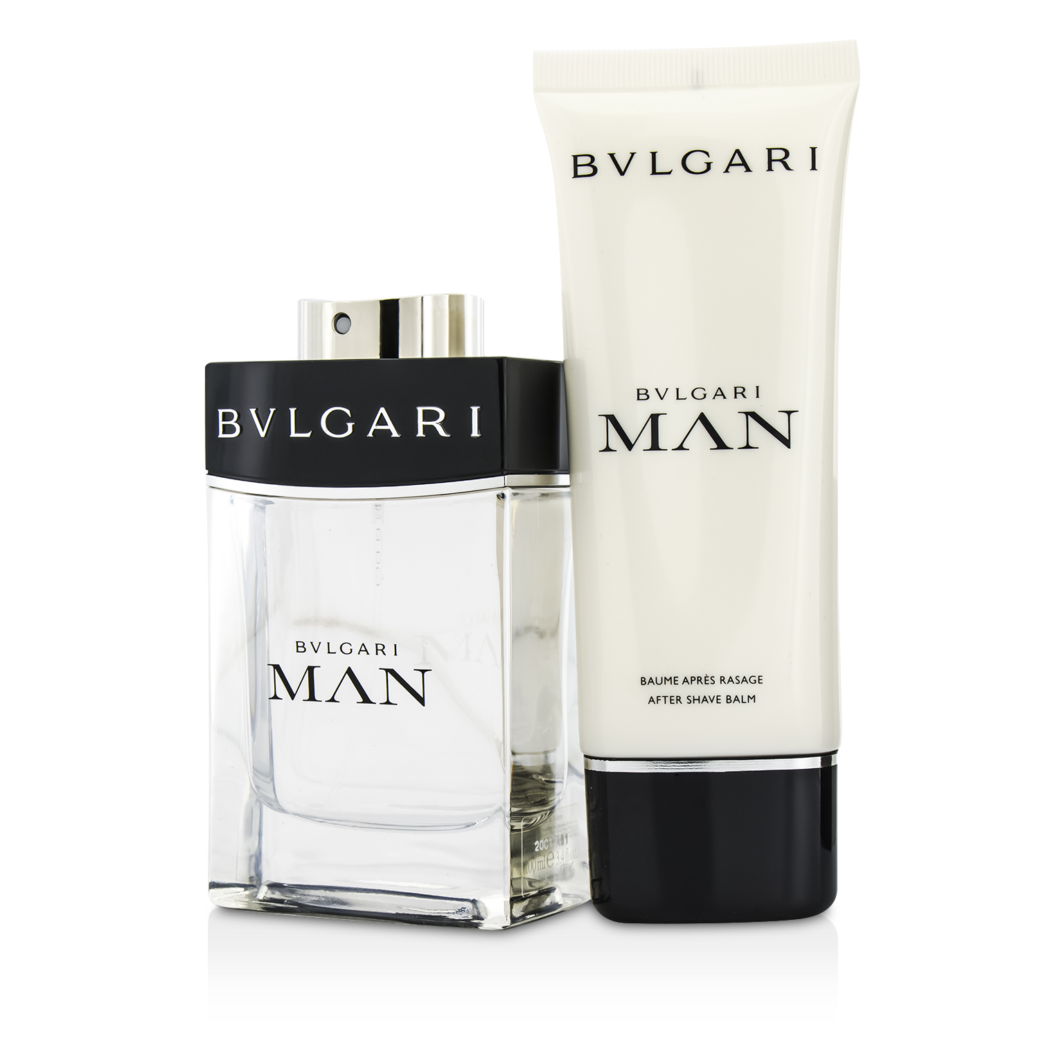 Bvlgari Man Coffret: Eau De Toilette Spray 100ml/3.4oz + After Shave Balm 100ml/3.4oz + Bag 2pcs+1bag