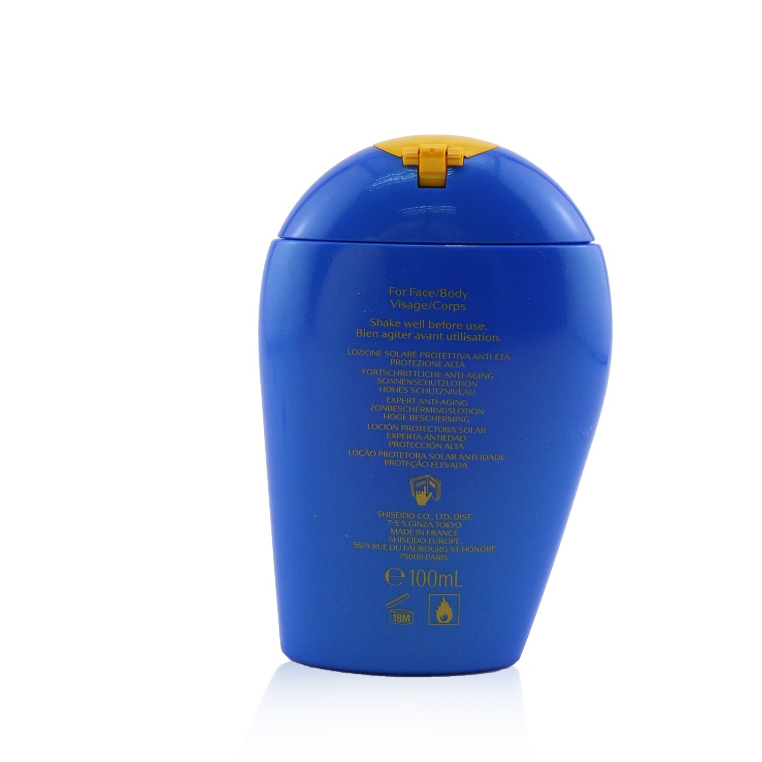 Shiseido غسول مضاد للشيخوخة Expert Sun WetForce للوجه والجسم SPF30 100ml/3.4oz