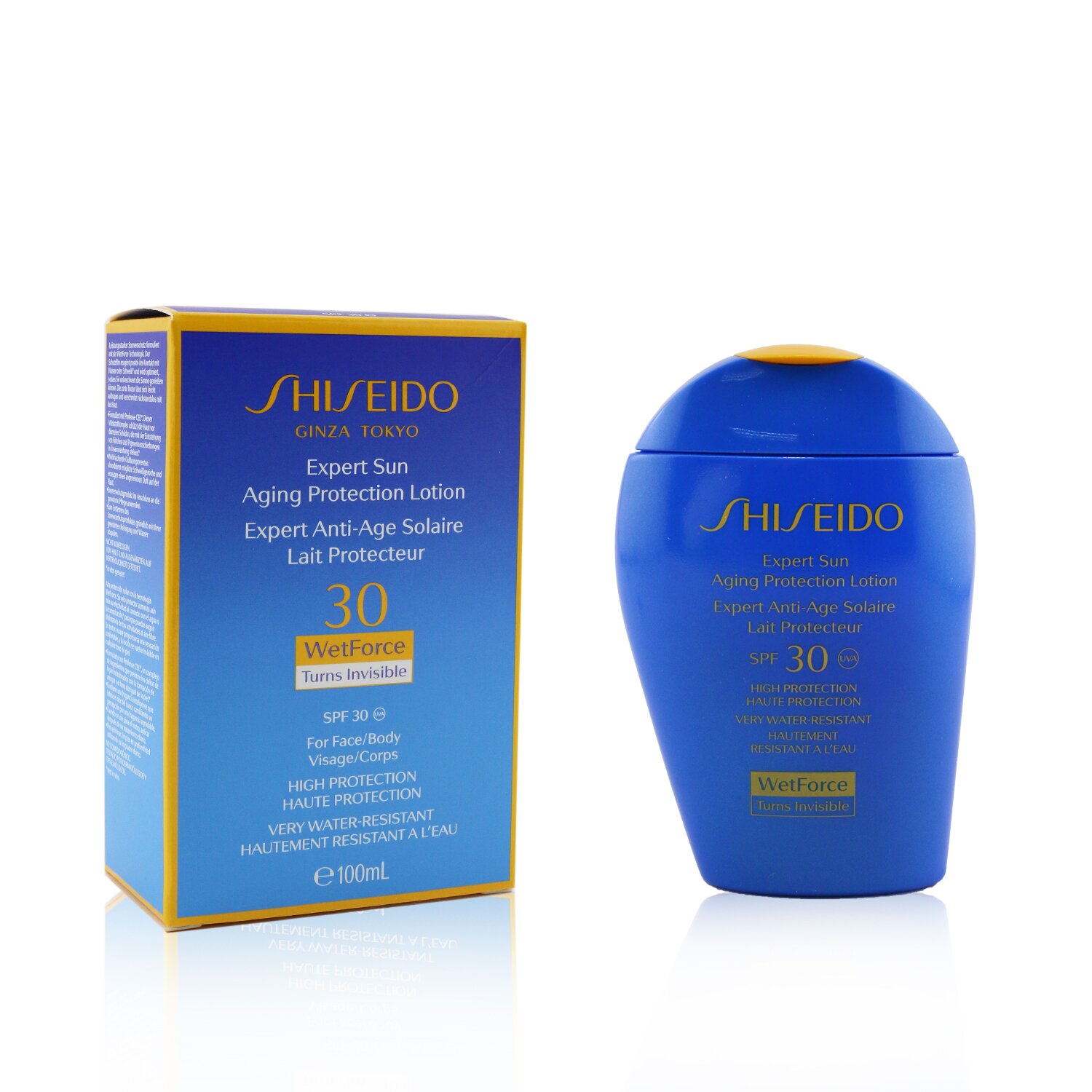 Shiseido غسول مضاد للشيخوخة Expert Sun WetForce للوجه والجسم SPF30 100ml/3.4oz