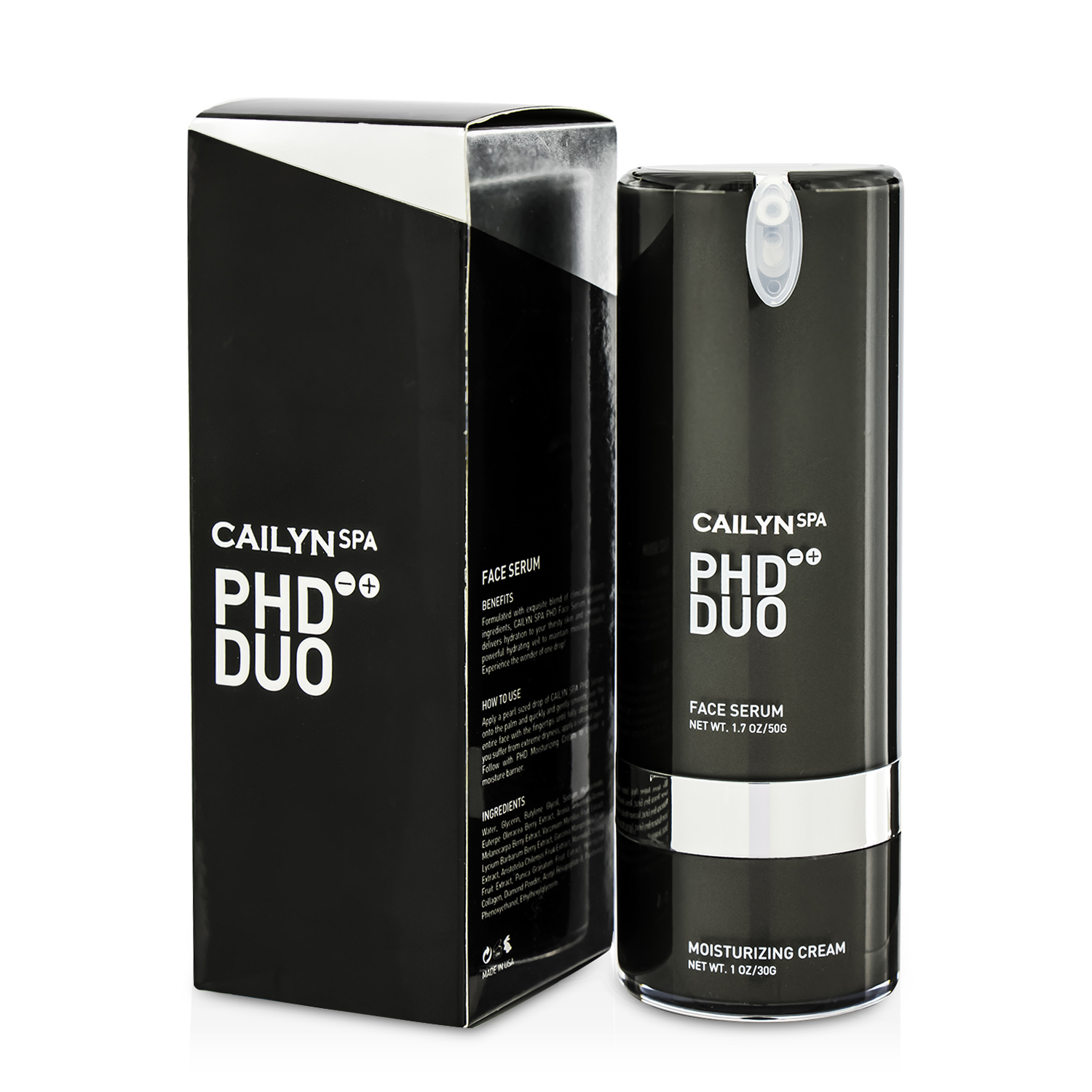 Cailyn PHD Duo: Face Serum 1.7oz + Moisturizing Cream 1oz 50g+30g