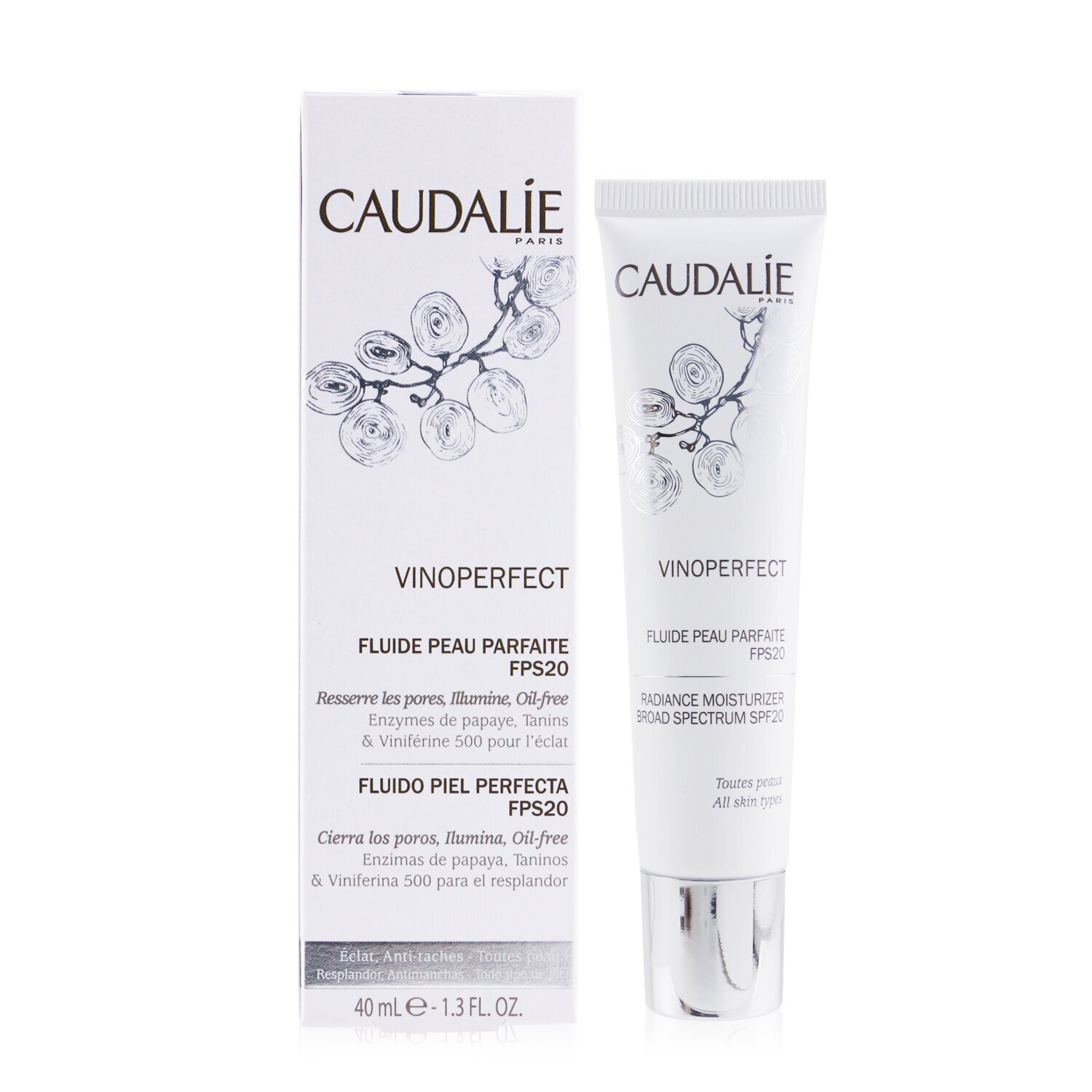 Caudalie Nawilżający krem na dzień z filtrem UV Vinoperfect Radiance Moisturizer Broad Spectrum SPF 20 40ml/1.3oz