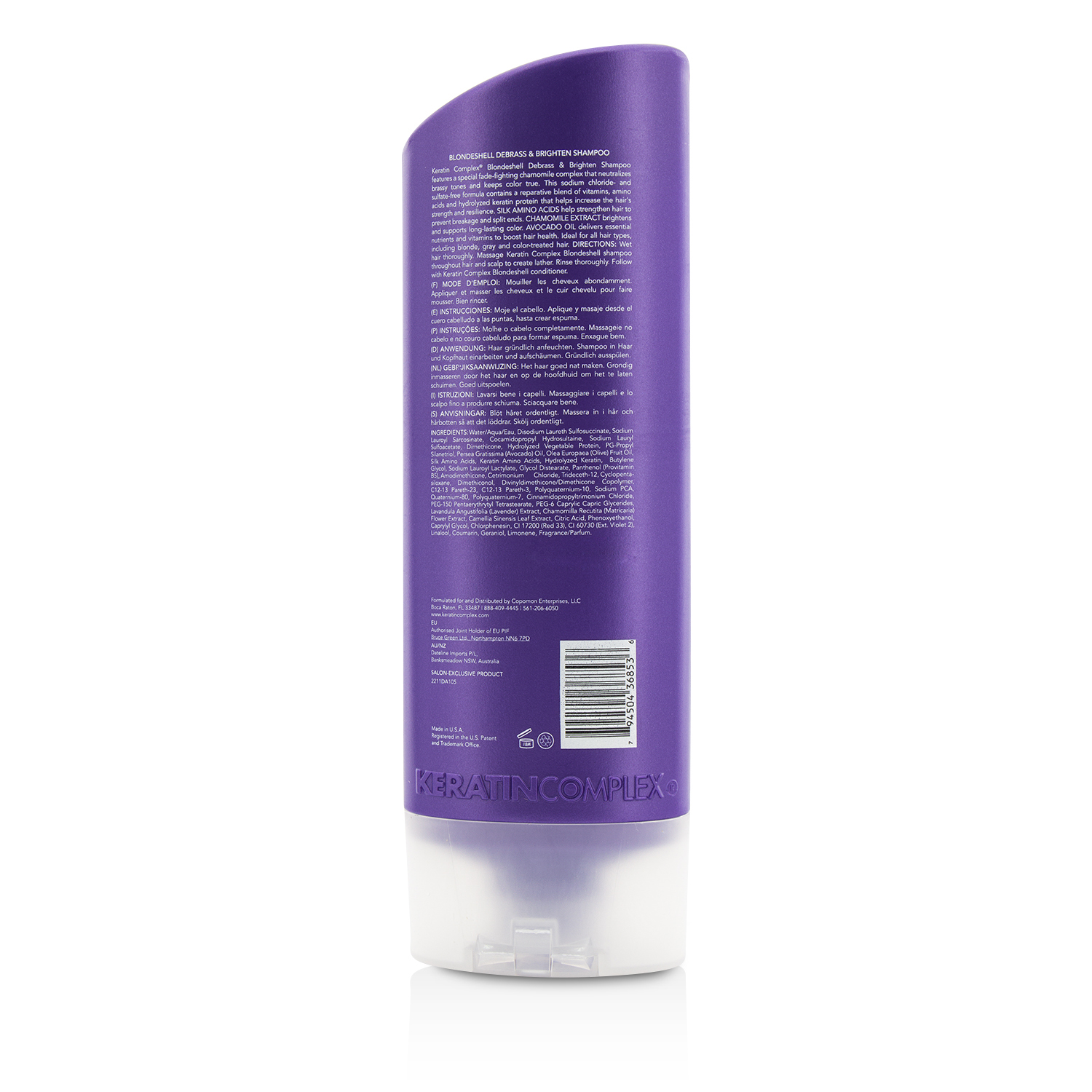 Keratin Complex Blondeshell Осветляющий Шампунь против Желтизны 400ml/13.5oz