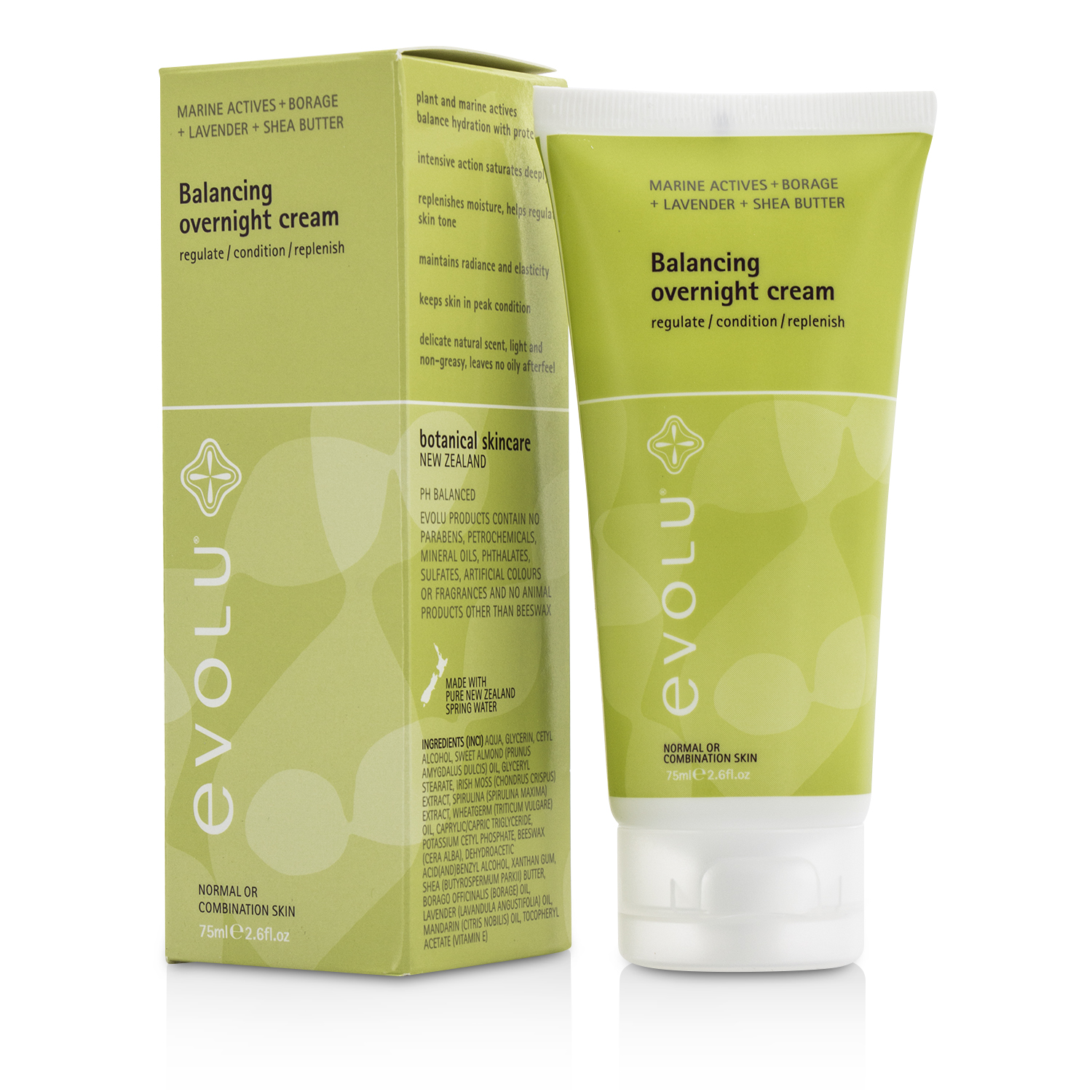 Evolu Balancing Overnight Cream (Normal or Combination Skin) 75ml/2.6oz