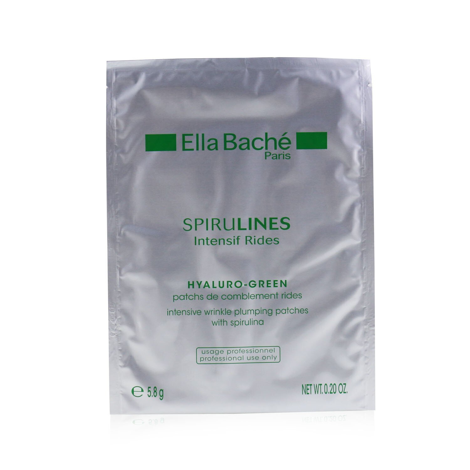 Ella Bache Spirulines Intensif Rides Hyaluro-Green Intensive Wrinkle Plumping Patches - Professional Product 5x5.8g/0.2oz