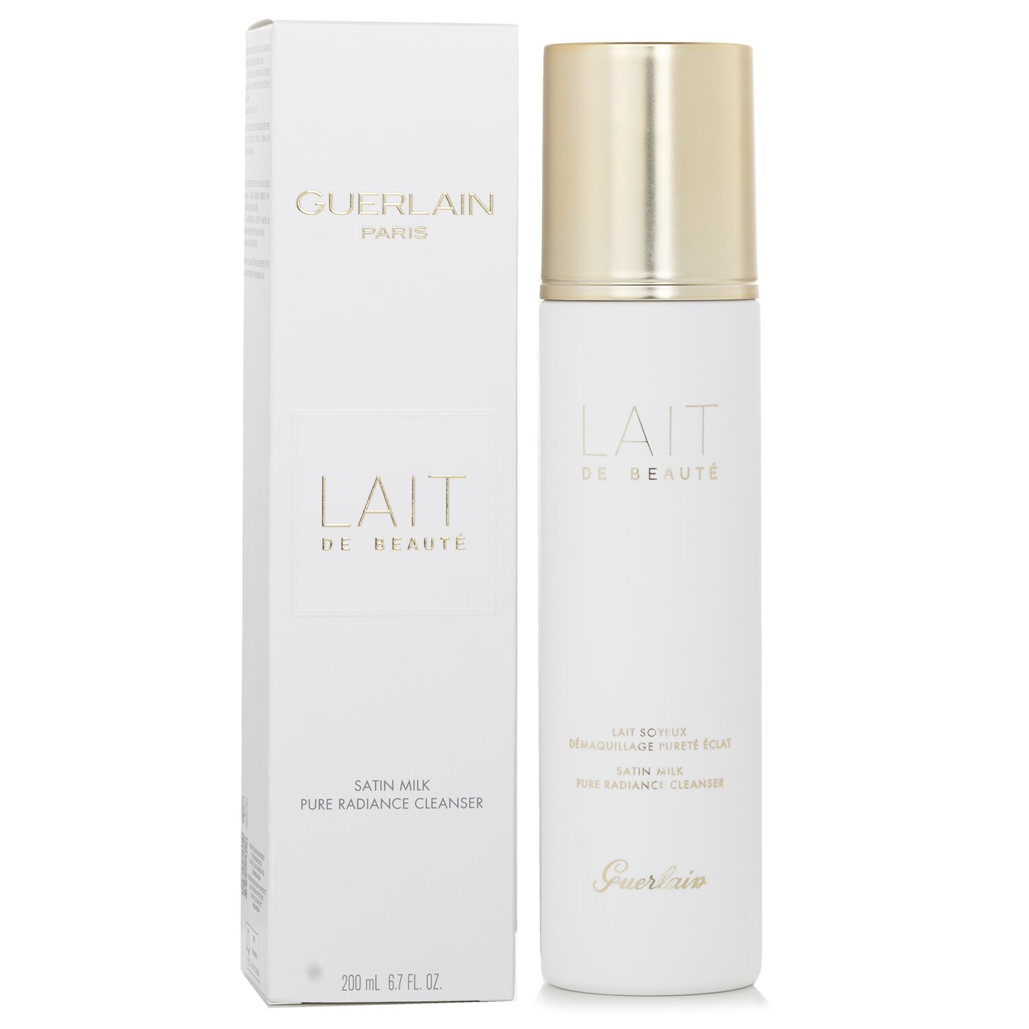 Guerlain Pure Radiance תכשיר ניקוי - Lait De Beaute חלב ניקוי סאטן עדין 200ml/6.7oz