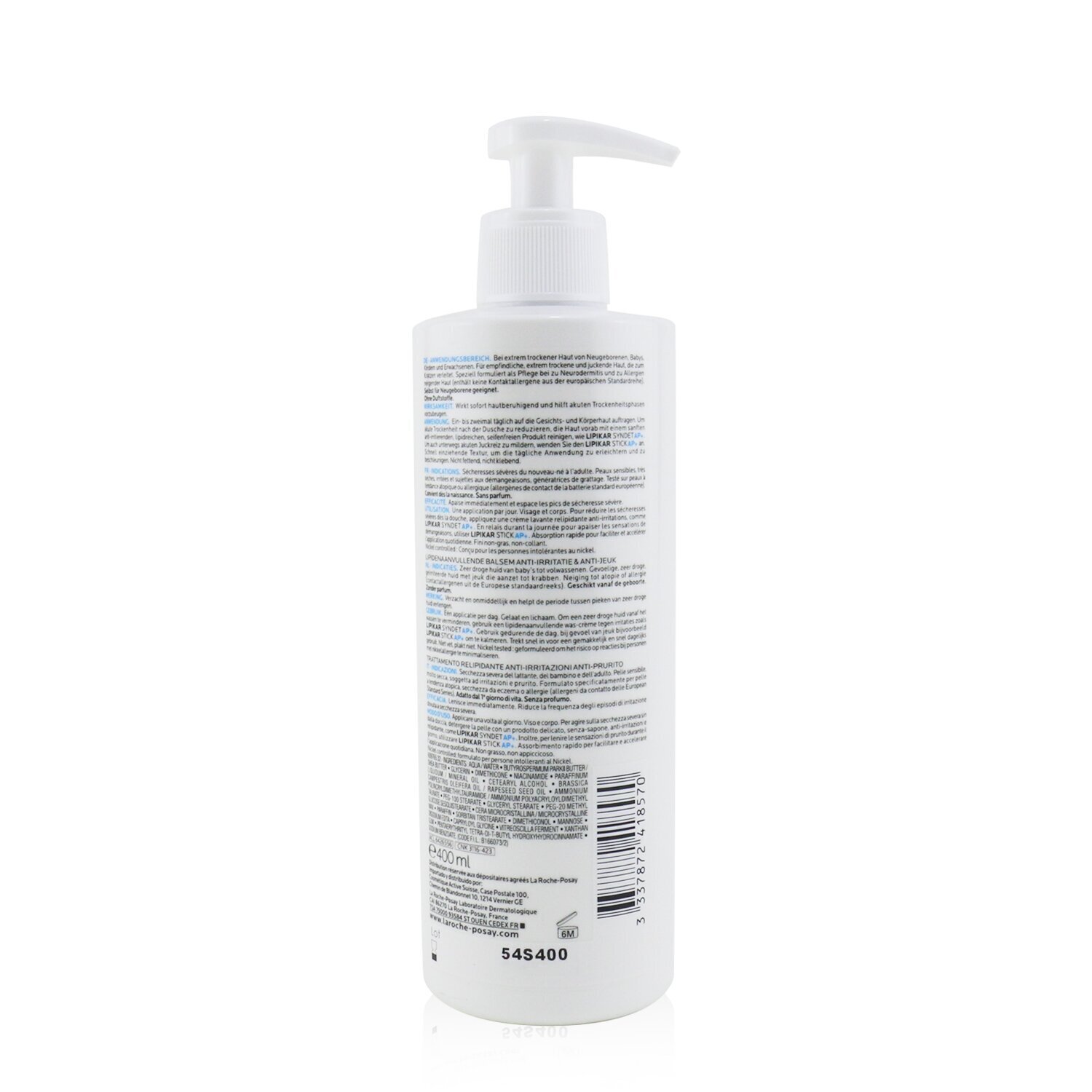 La Roche Posay Lipikar Baume AP+ Balsam de Refacerea Lipidelor Anti-Iritații 400ml/13.5oz