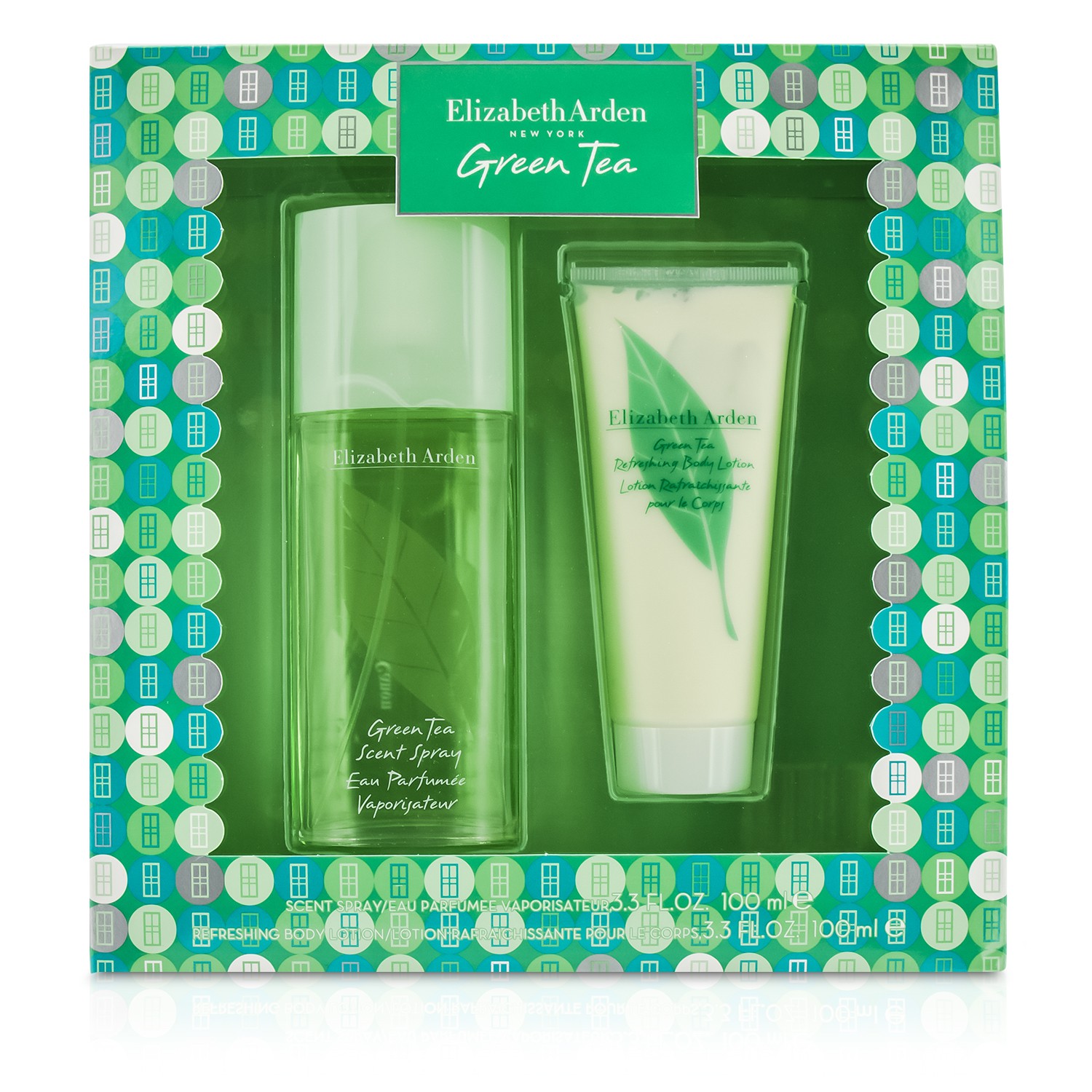 Elizabeth Arden Green Tea Coffret: Eau De Parfum Spray 100ml/3.3oz + Refreshing Body Lotion 100ml/3.3oz 2pcs