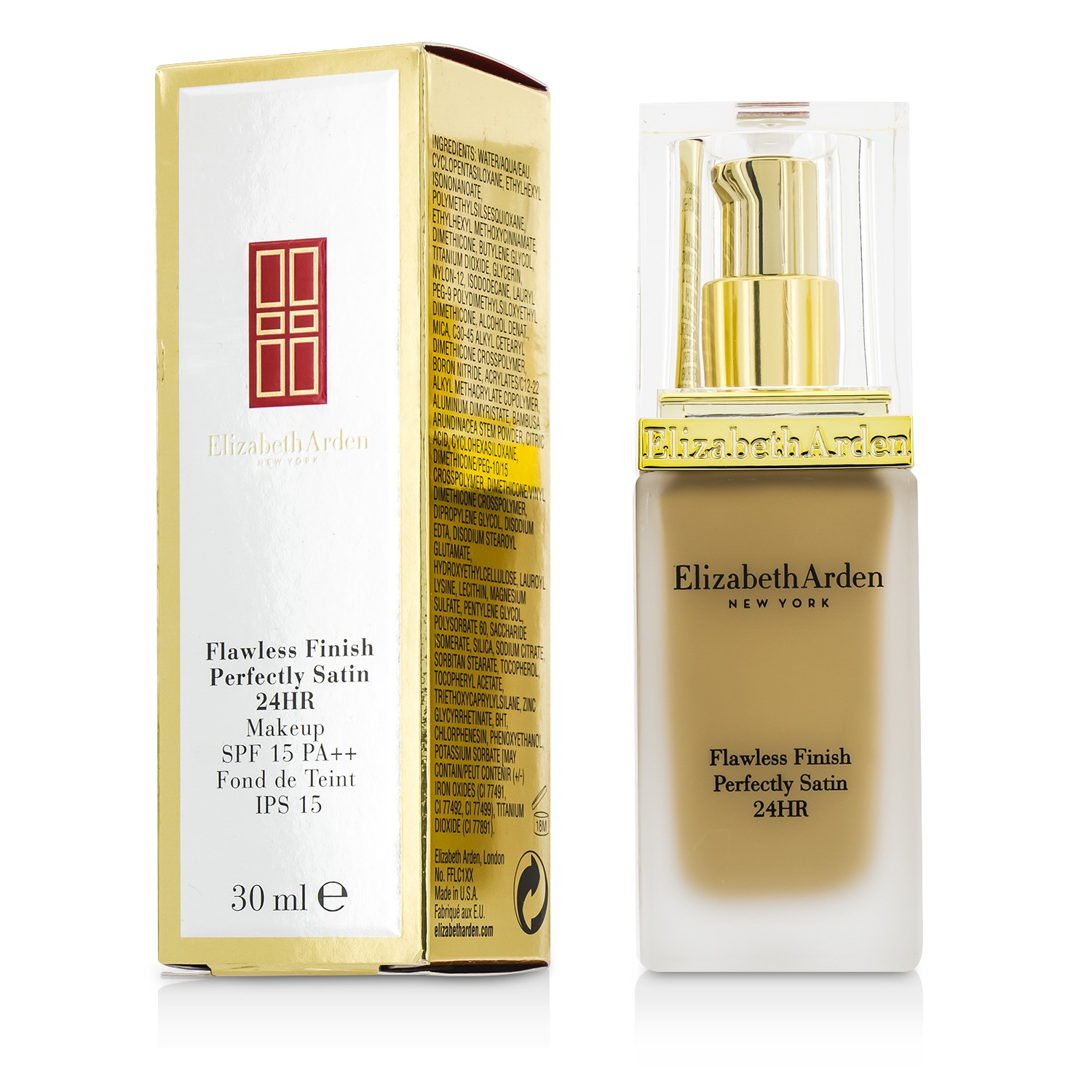 Elizabeth Arden รองพื้น Flawless Finish Perfectly Satin 24HR Makeup SPF15 30ml/1oz