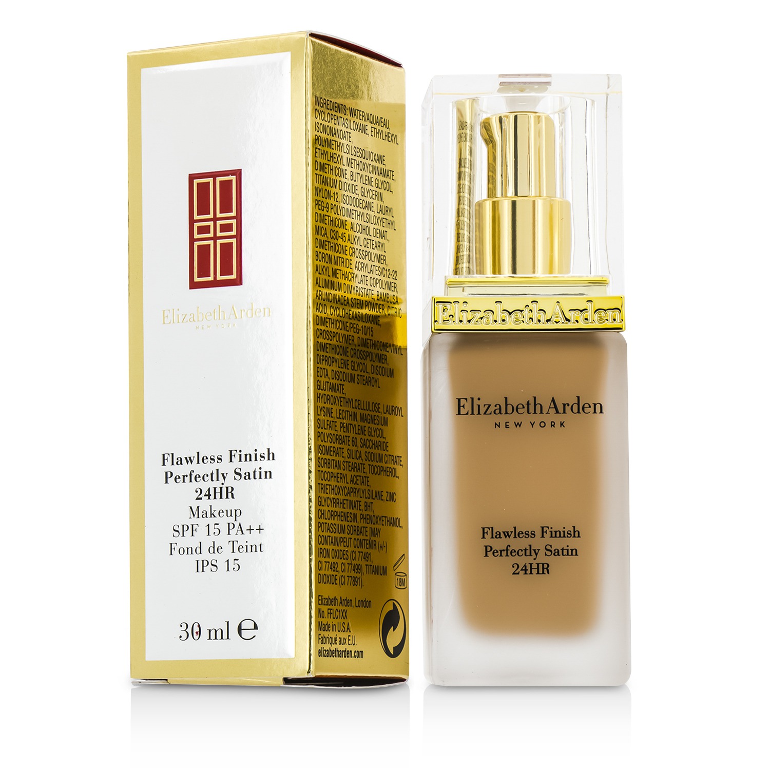 エリザベスアーデン Elizabeth Arden フローレスフィニッシュ パーフェクトリーサテン 24HR メイクアップ SPF15 30ml/1oz