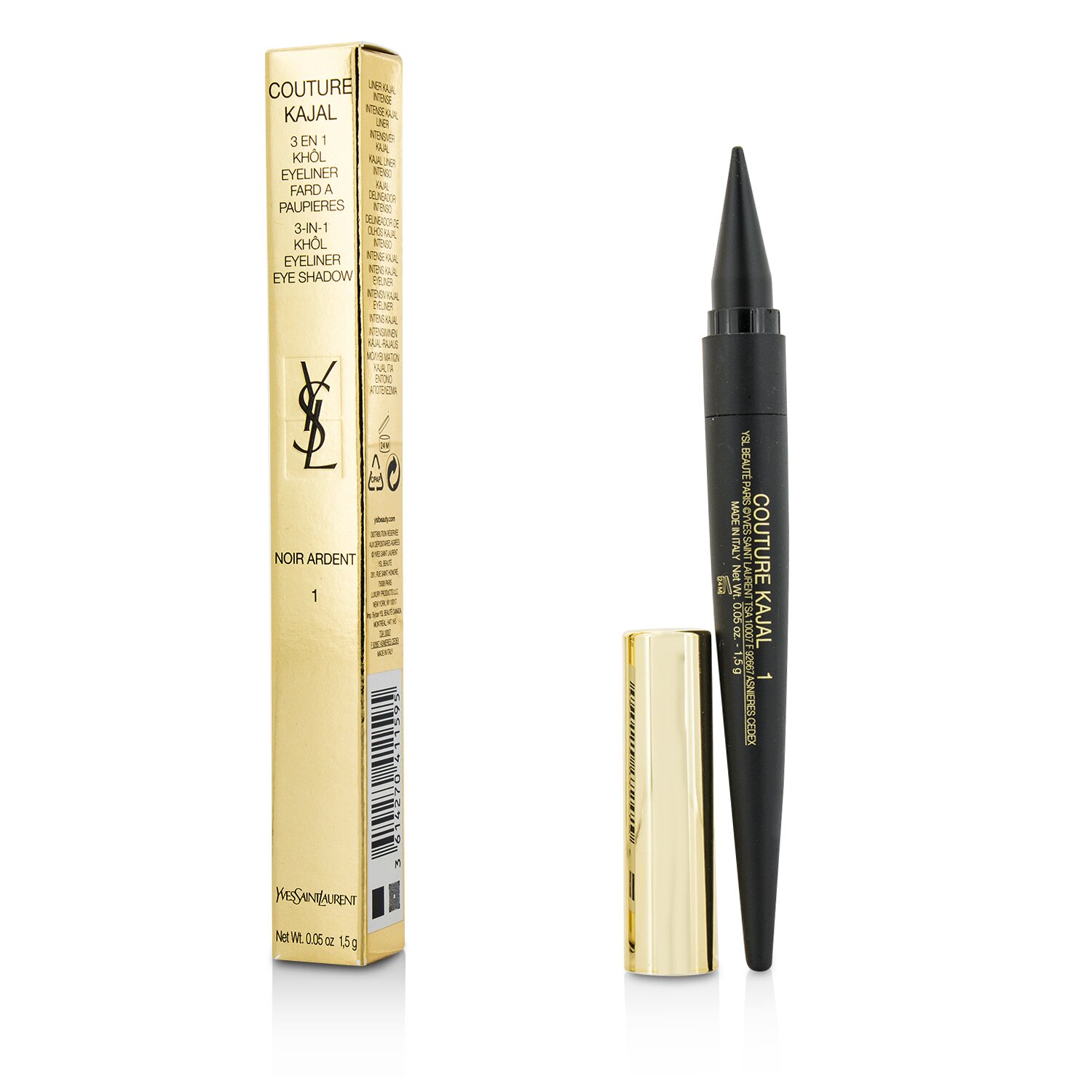 Yves Saint Laurent Couture Kajal 3 in 1 Eye Pencil (Khol/Eyeliner/Eye Shadow) 1.5g/0.05oz