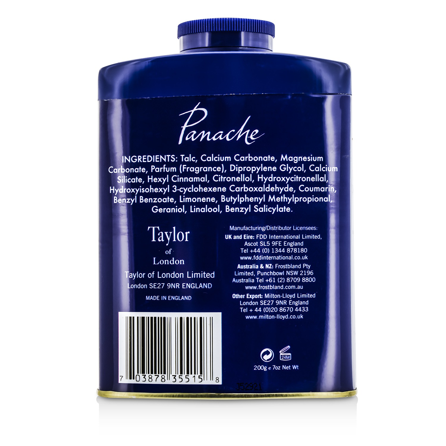 Taylor Of London Panache Парфюмированный Тальк 200g/7oz