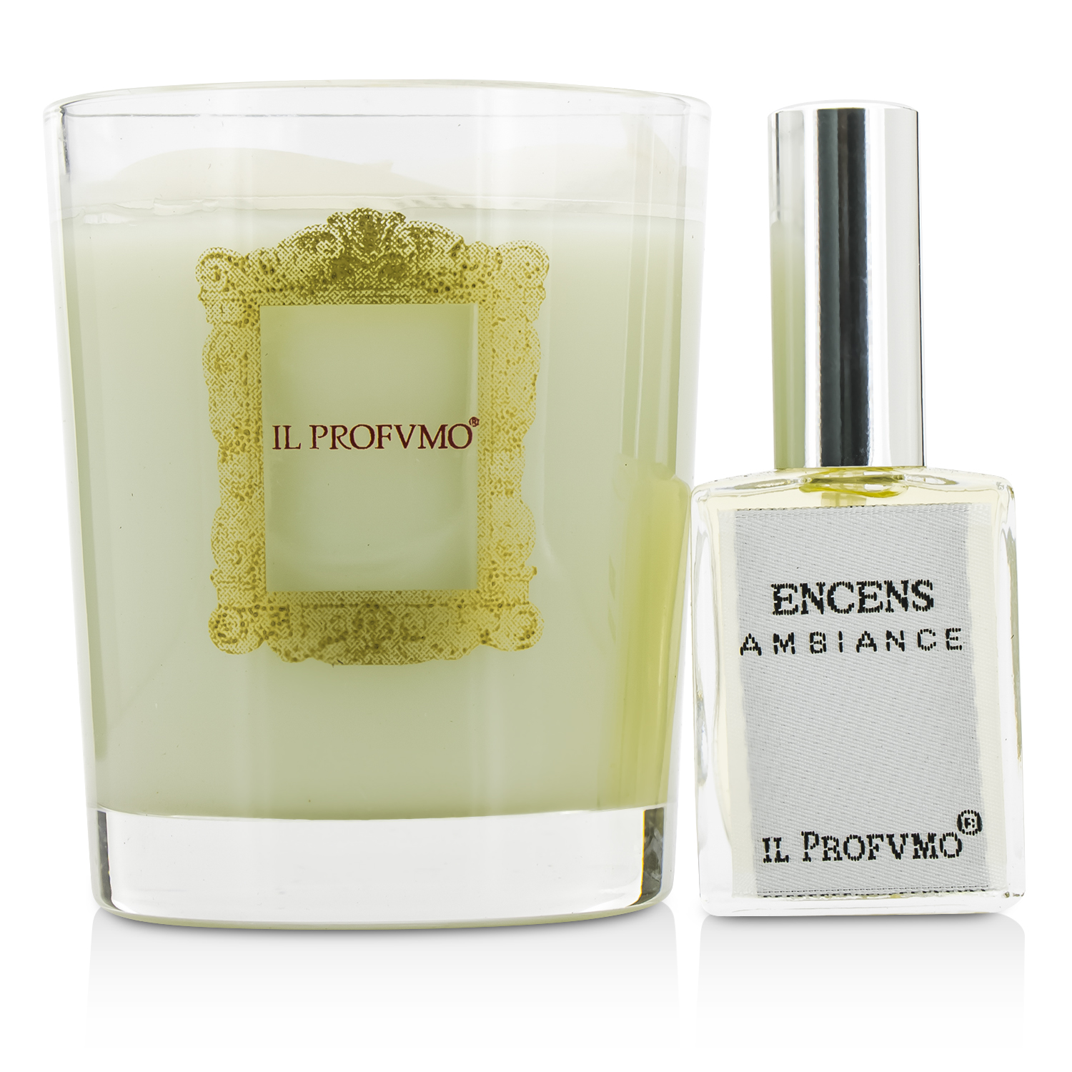 Il Profvmo Scented Candle - Encens (with Room Frangrance Spray 15ml/0.5oz) 200g/7oz