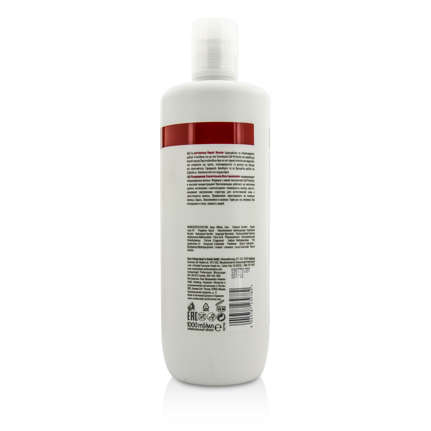 Schwarzkopf BC Repair Rescue Conditioner (For Damaged Hair) 1000ml/33.8oz