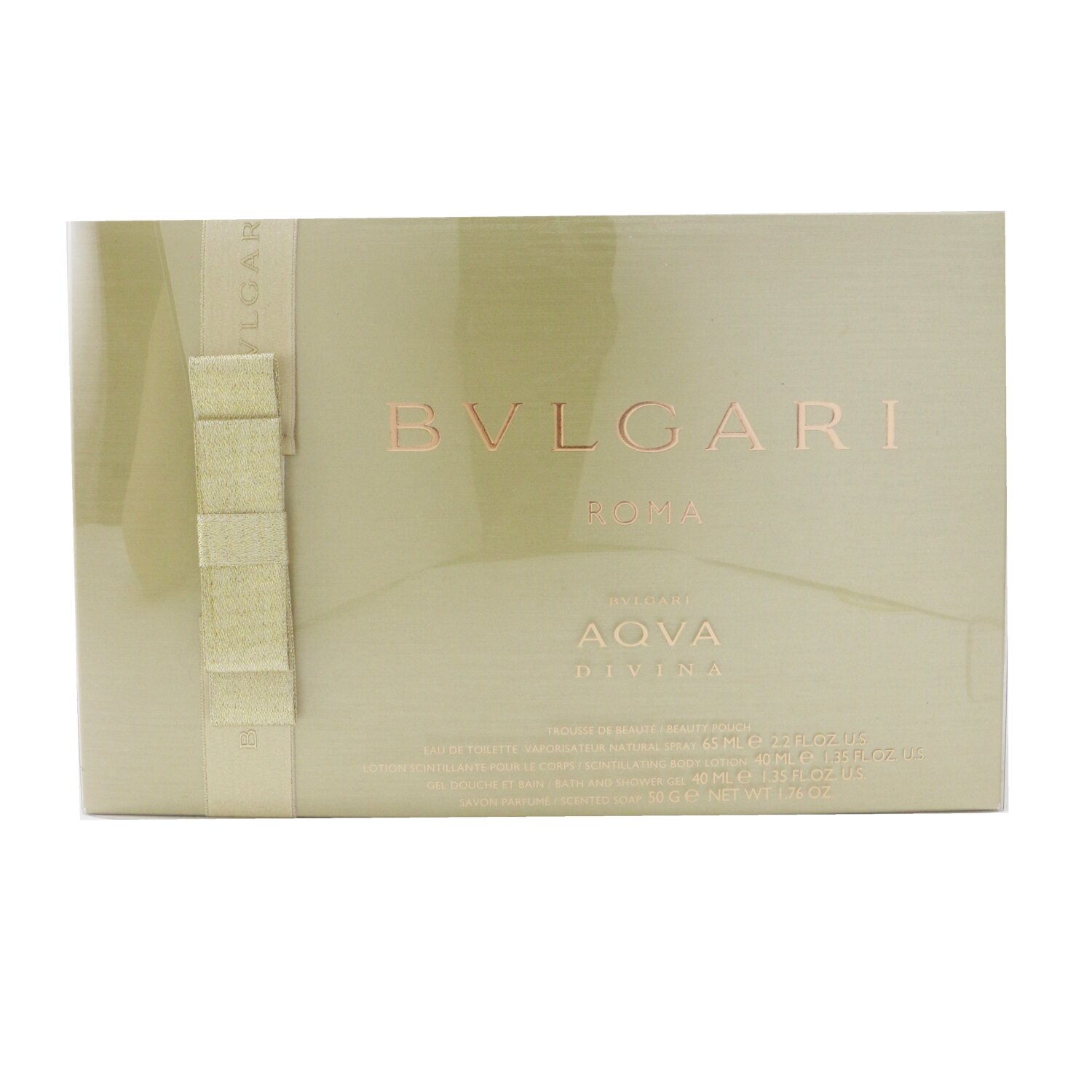 Bvlgari Aqva Divina Coffret: Eau De Toilette Spray 65ml/2.2oz + Body Lotion 40ml/1.35oz + Shower Gel 40ml/1.35oz + Soap 50g/1.76oz + Pouch 4pcs+1pouch